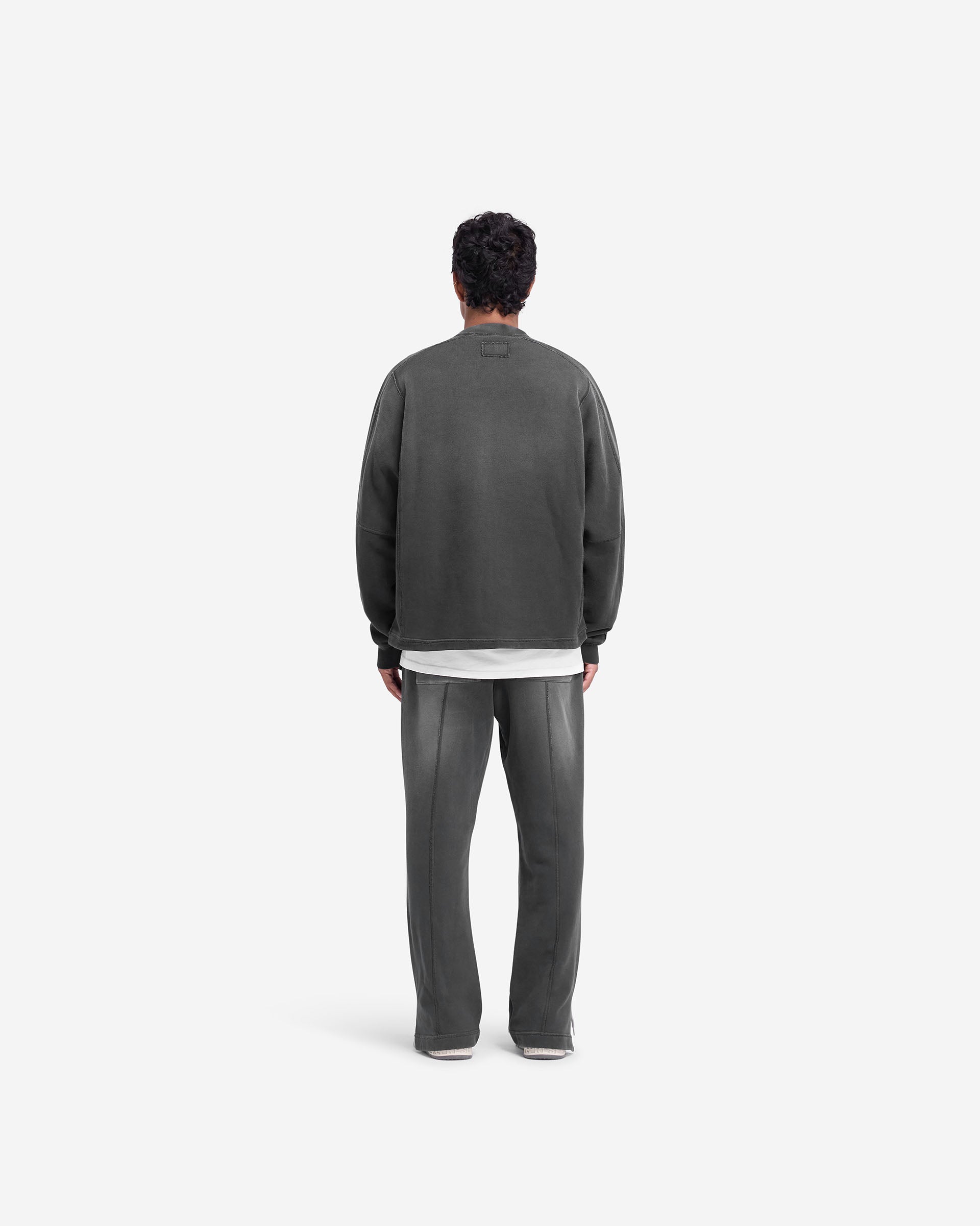 Pantalon de survêtement à ourlet étagé - Noir teinté