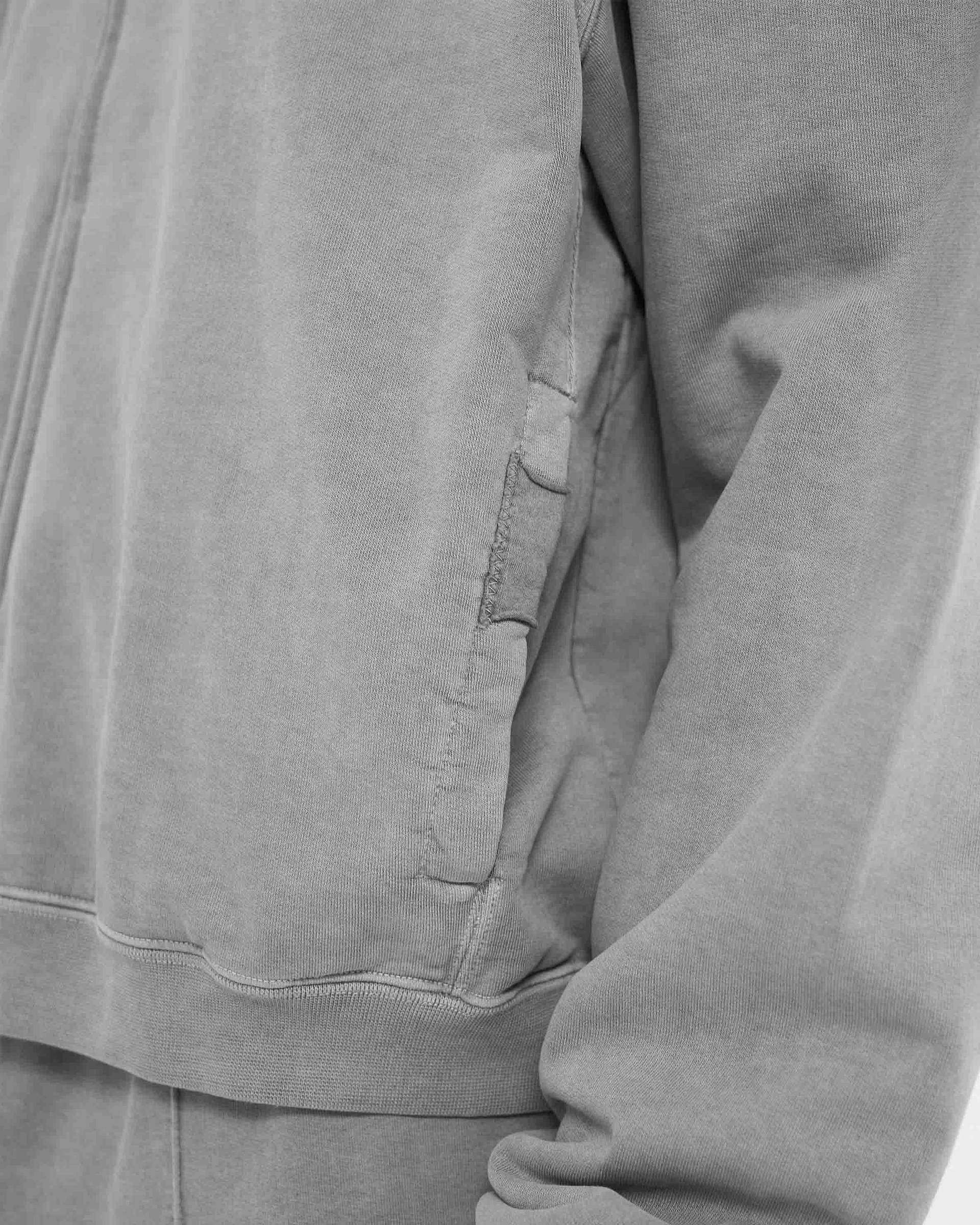 Kapuzenpullover mit Reißverschluss und Initialen - Ultimatives Grau