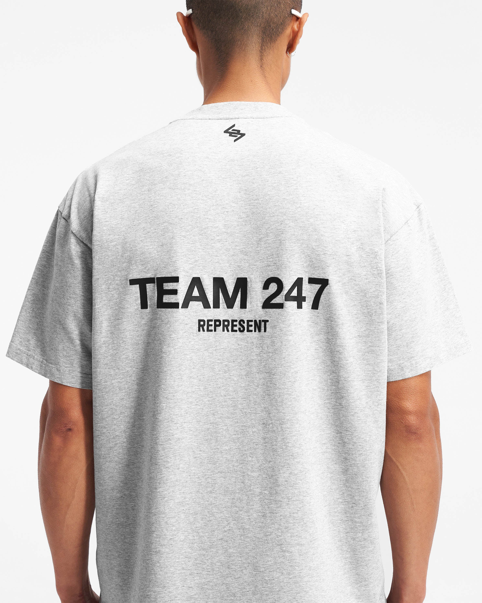 T-shirt oversize Team 247 - Gris cendré