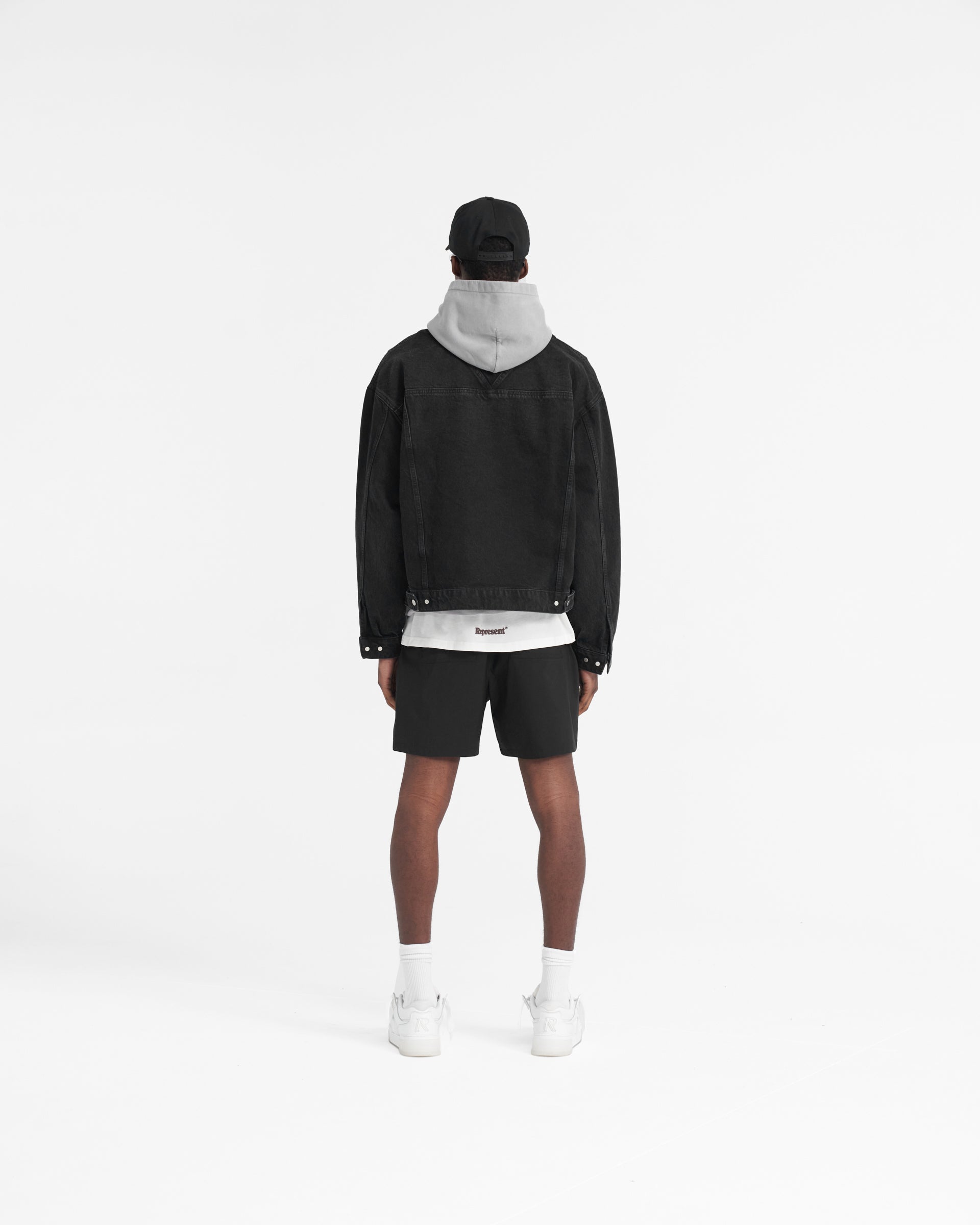 R4 Jeansjacke - Schwarz