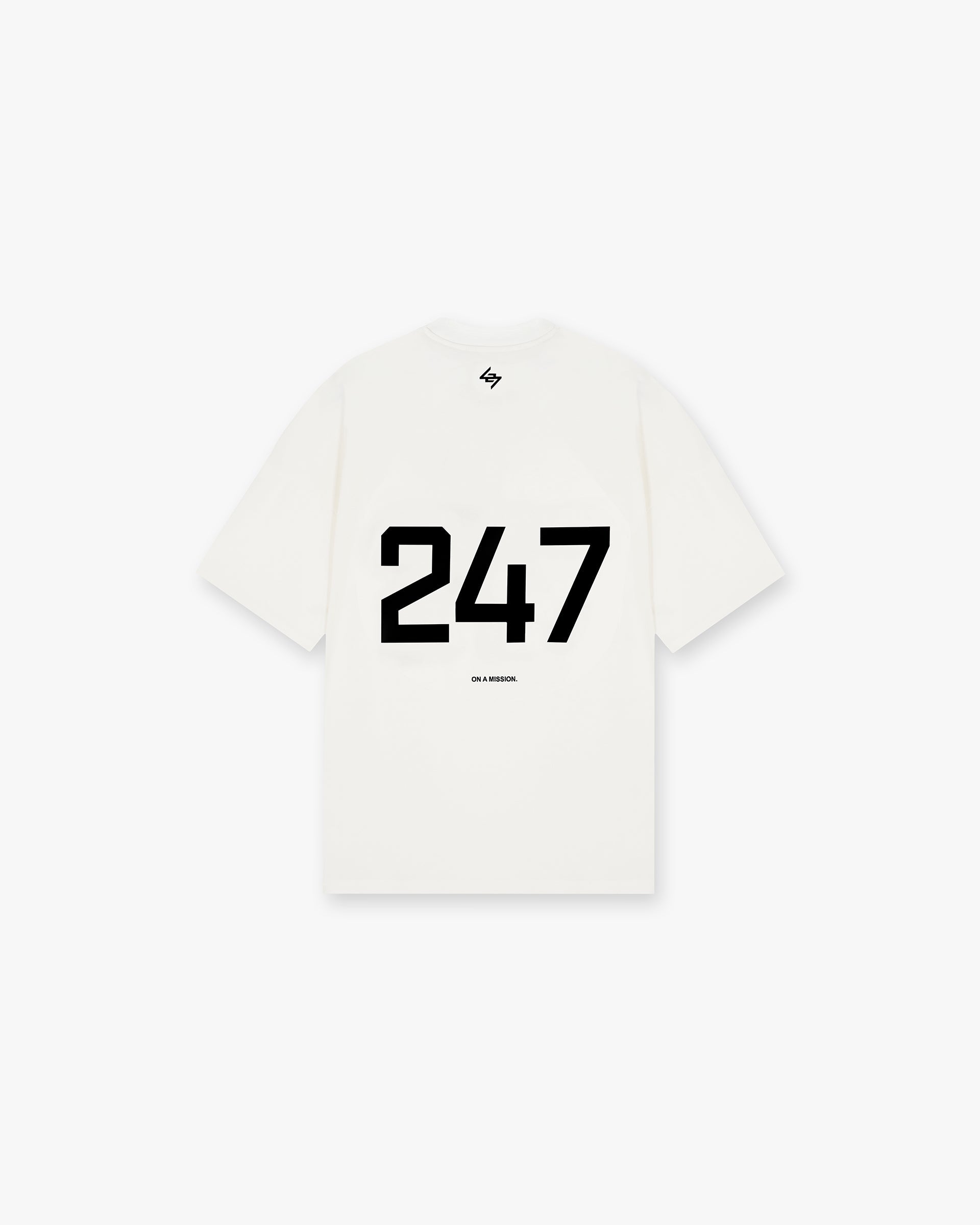 247 Übergroßes T-Shirt - Flaches Weiß
