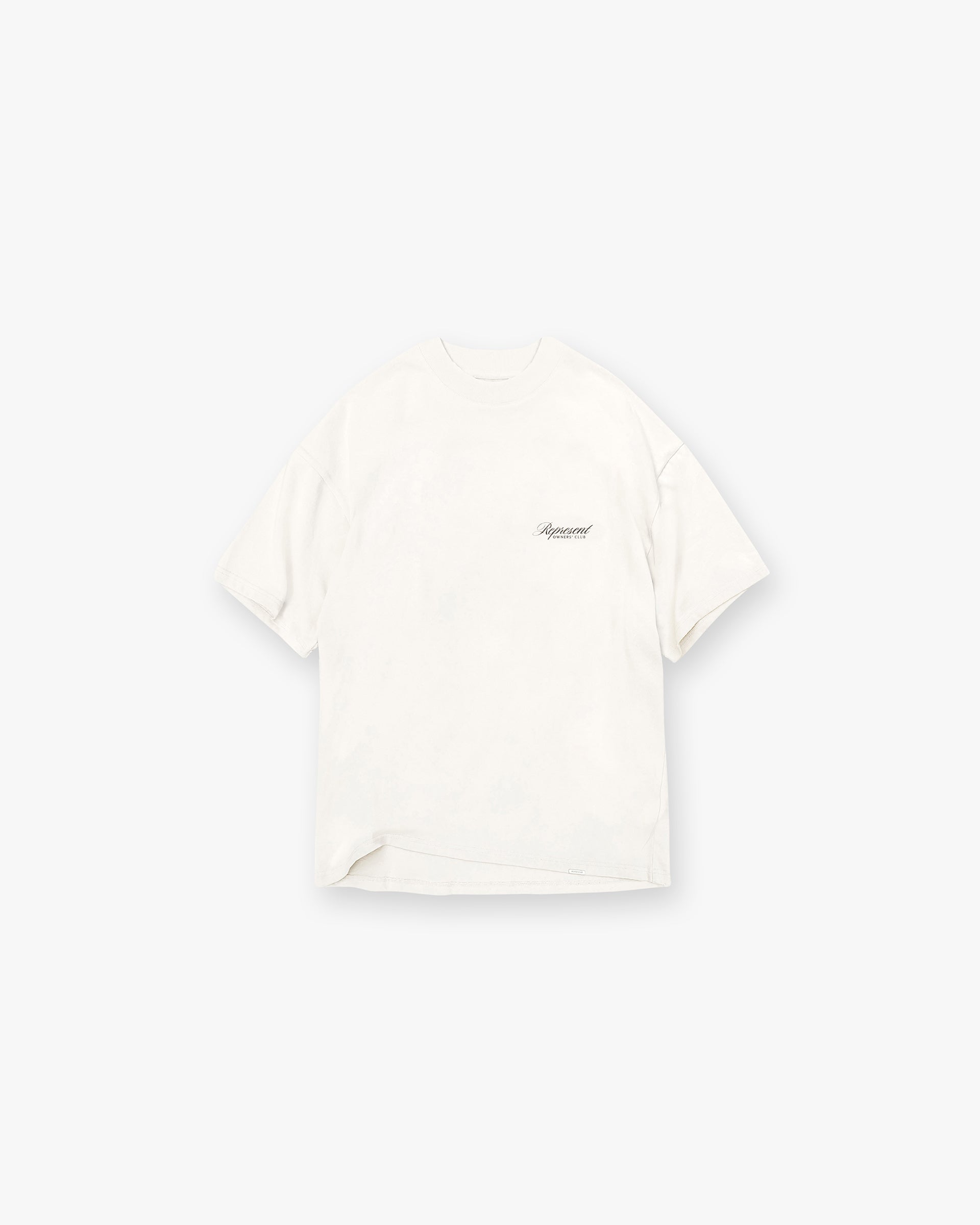 T-shirt avec inscription « Represent Owners Club » - Blanc mat