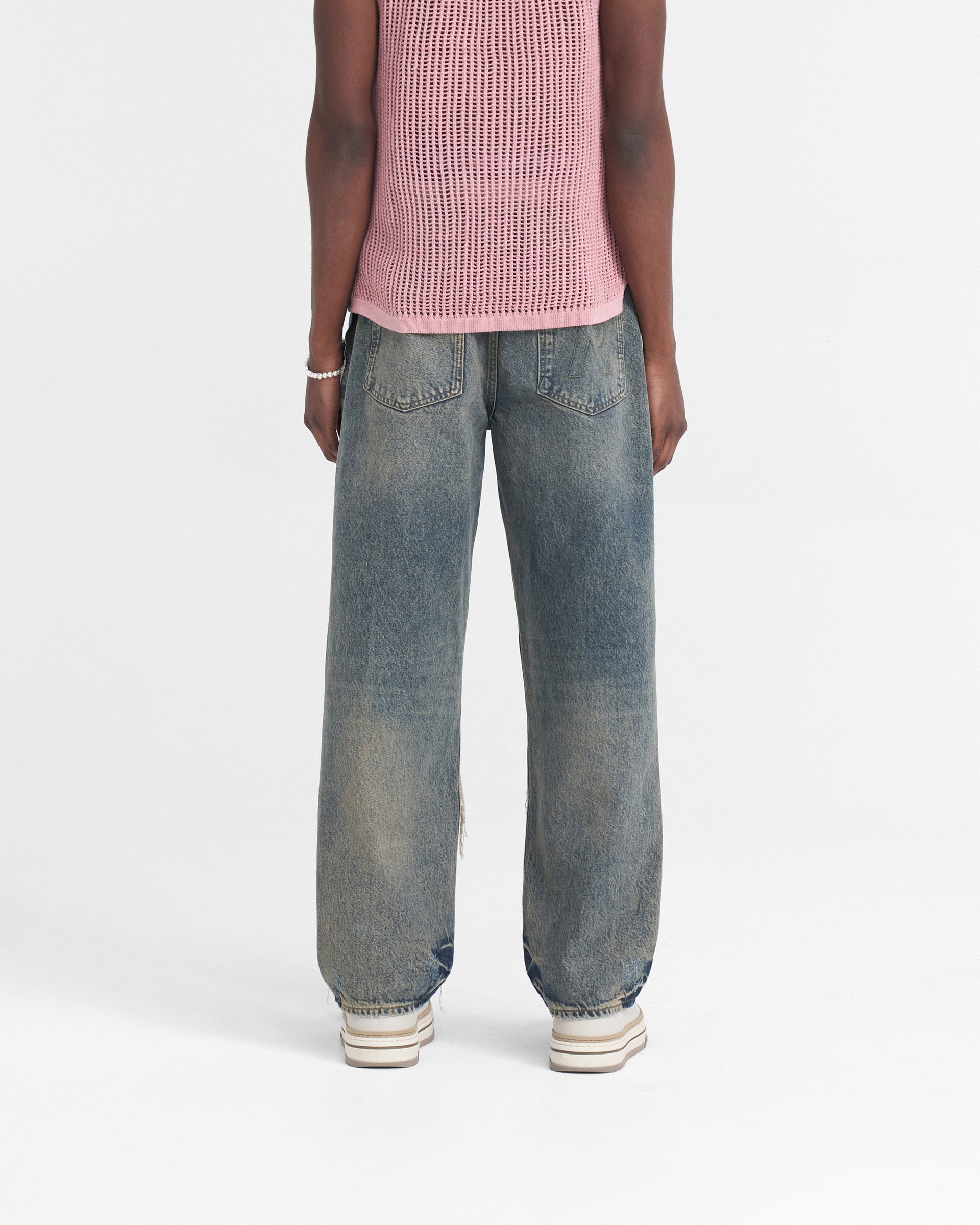 R3D Double Destroyer Baggy Denim - Bleu Crème