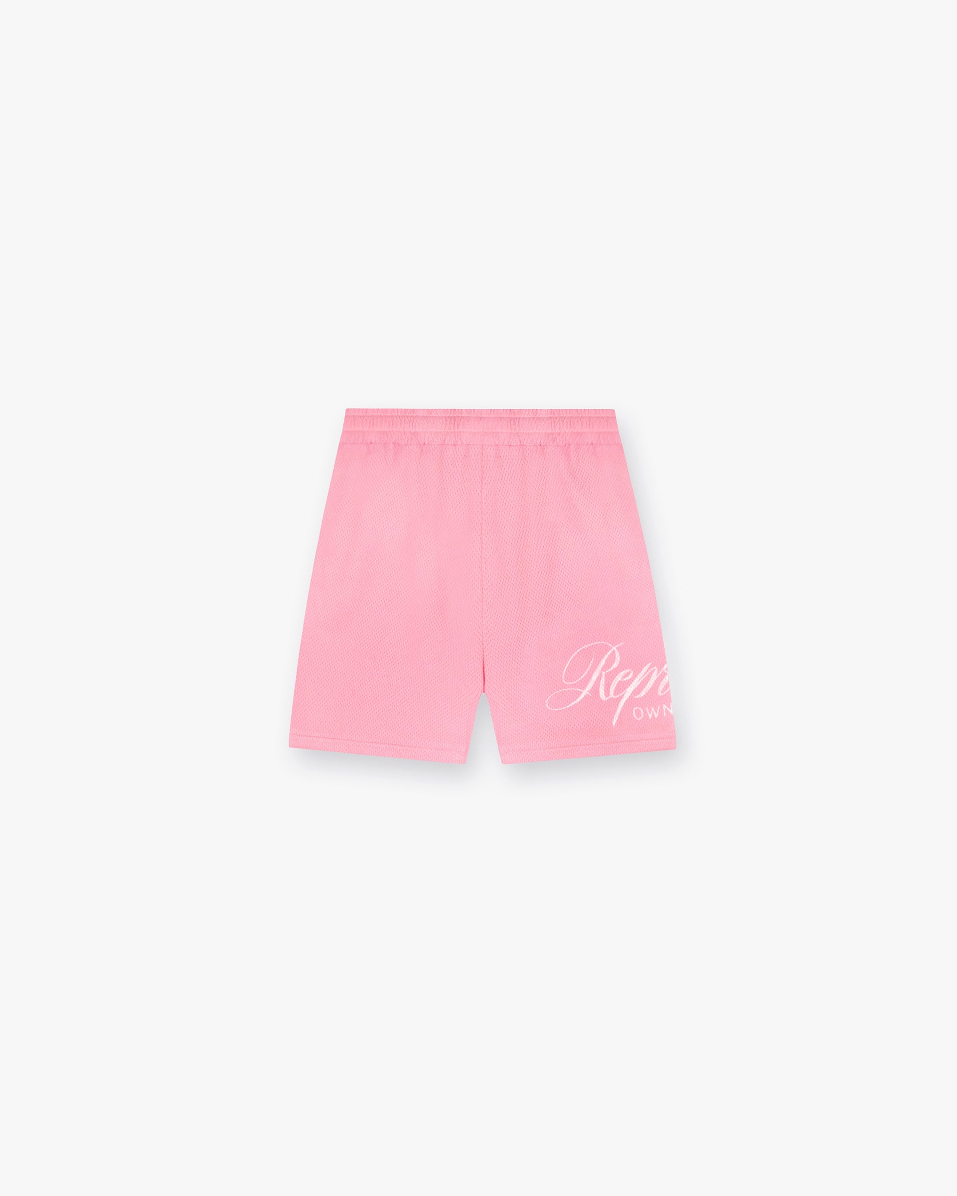 Represent Owners Club Script Mesh-Shorts - Rosa