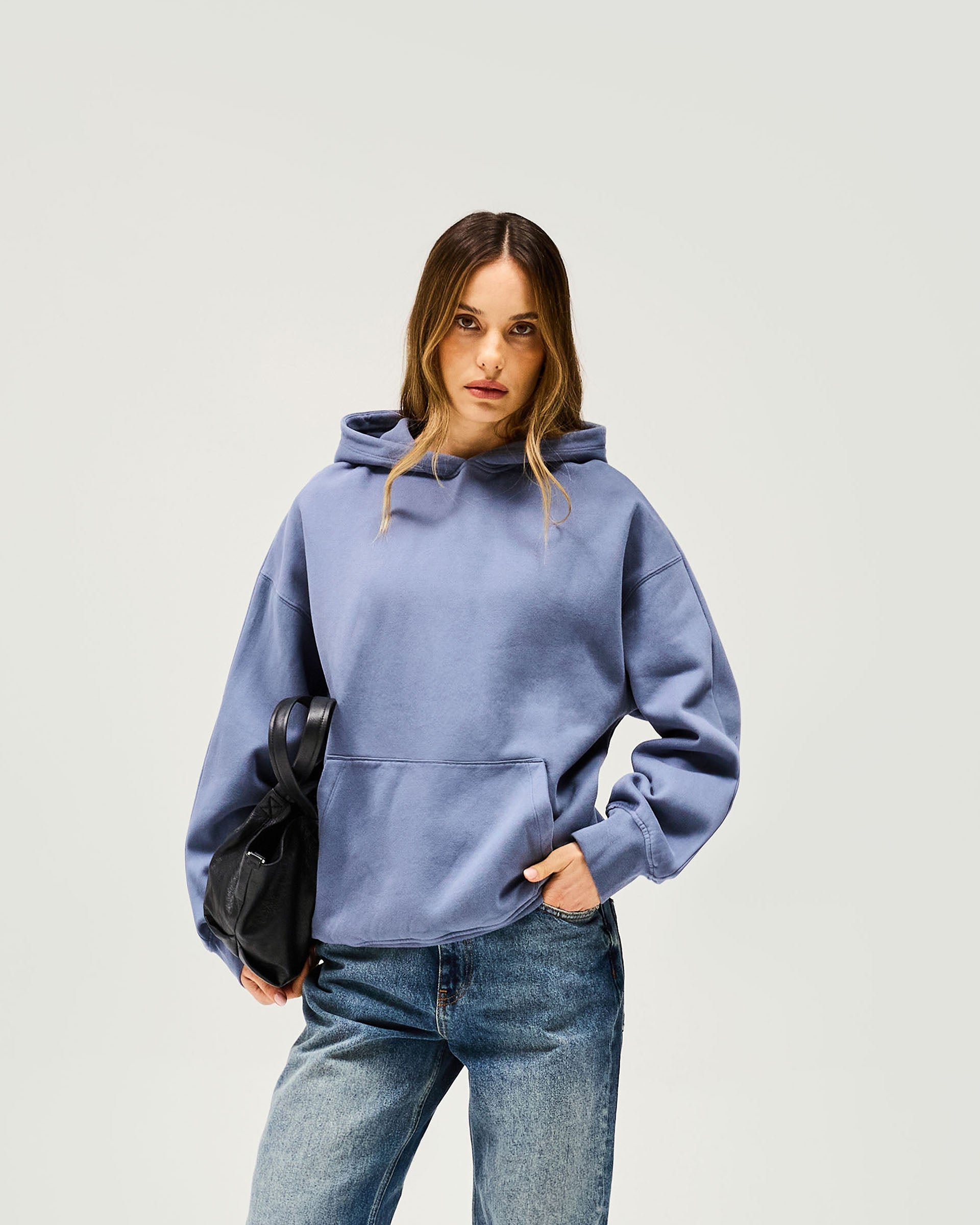 Owners Club Boyfriend Hoodie - Steel Blue