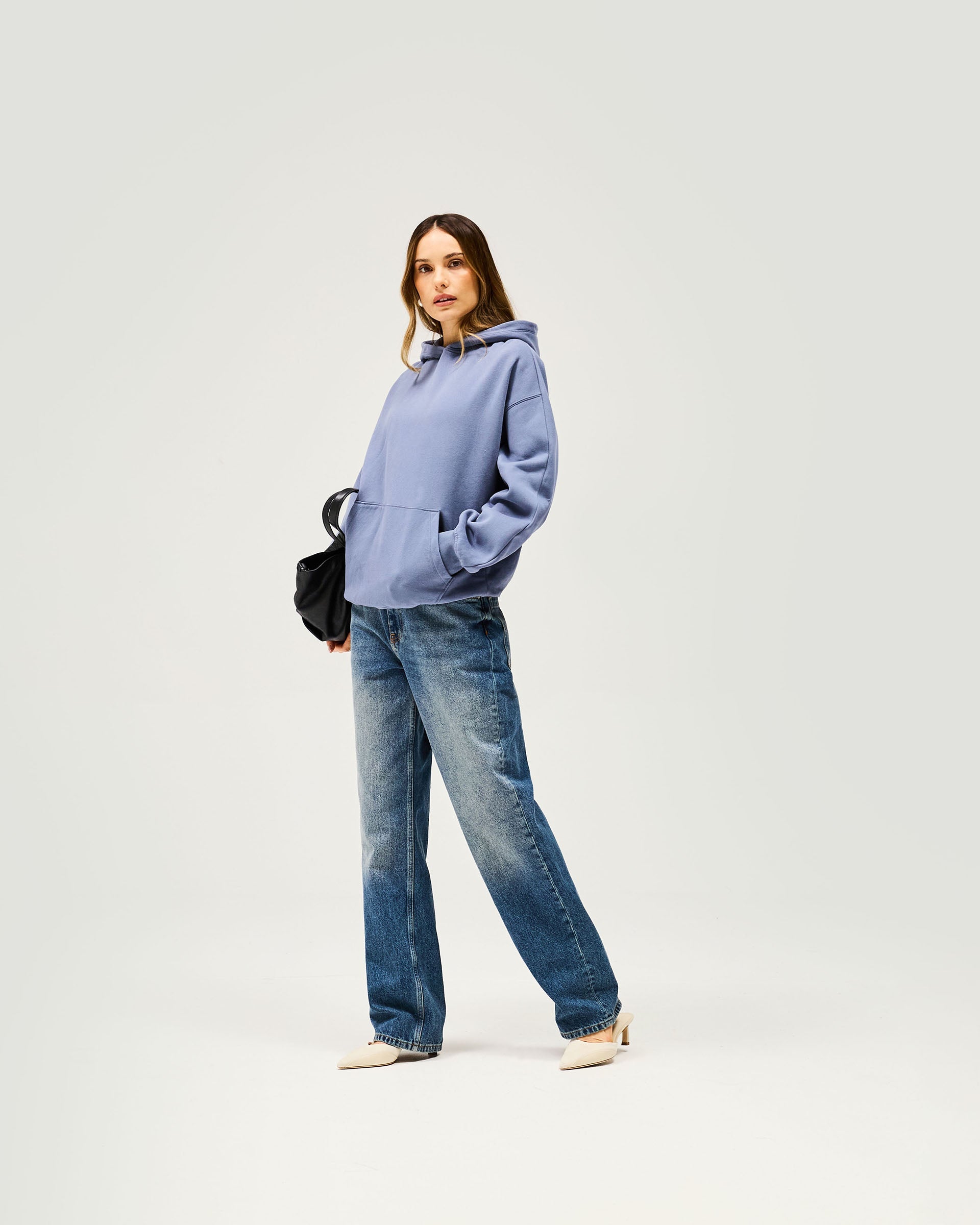 Owners Club Boyfriend Hoodie - Steel Blue