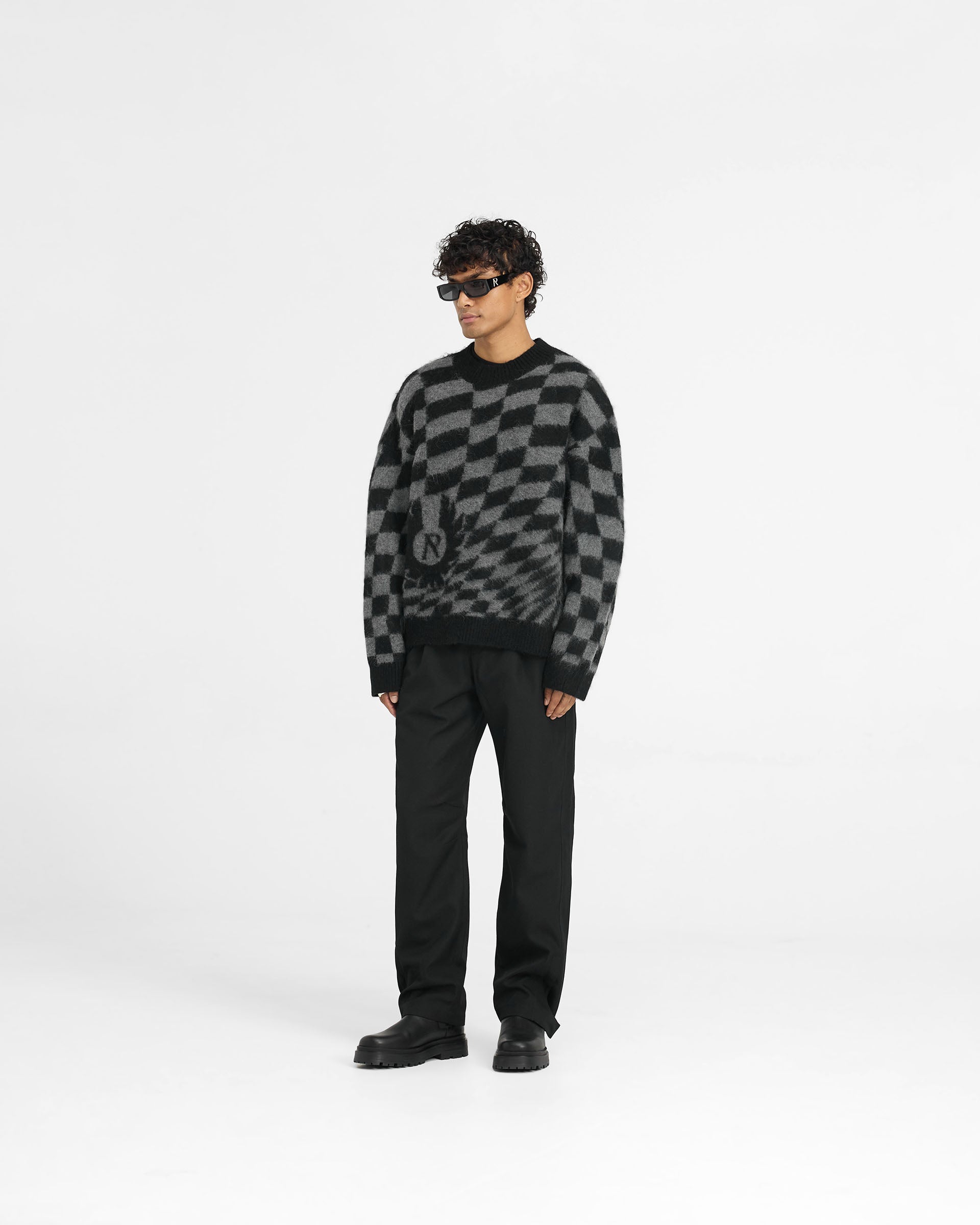 Pull en maille à damier Represent X Belstaff - Shadow