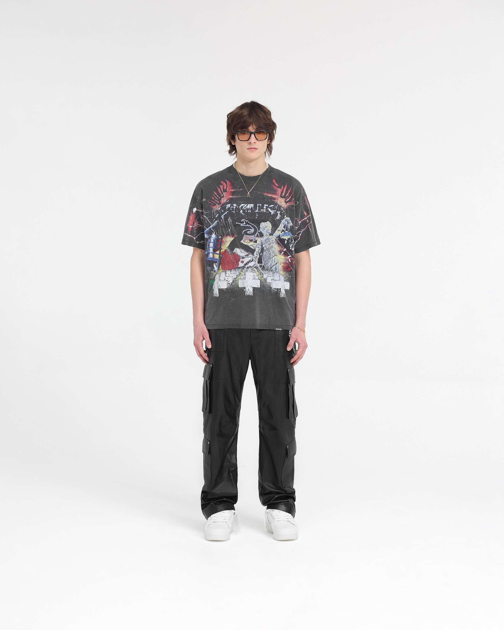 Represent X Metallica™️ Master Of Puppets T-Shirt - Vintage Grau