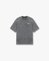 Front product image of a mens grey t-shirt on a plain white background | Team 247 Oversized T-Shirt in Pewter Lemon | Oversized mens t-shirt | 247 T-Shirts | Represent Clo