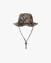 Front product image of a mens camo bucket hat on a plain white background | 247 Bucket Hat in Realtree Camo | Lightweight and performance-inspired hat | 247 Accessories | Represent Clo
