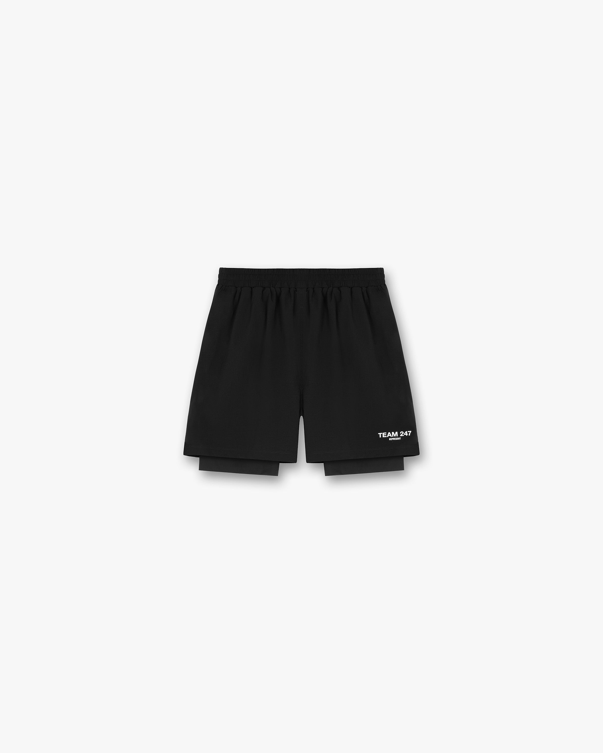 Team 247 2-In-1 Shorts - Schwarz