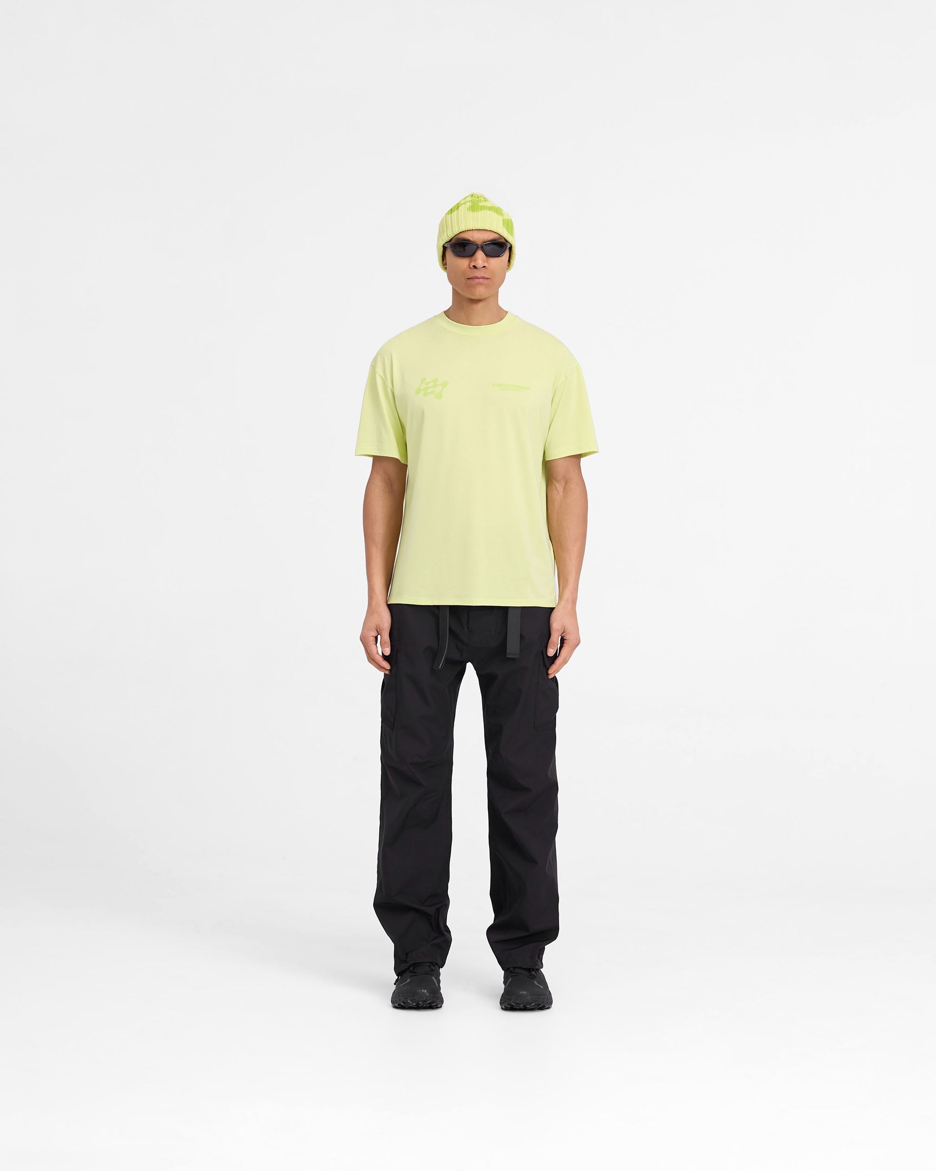 T-shirt oversize 247 Future Terrains - Lime Shadow