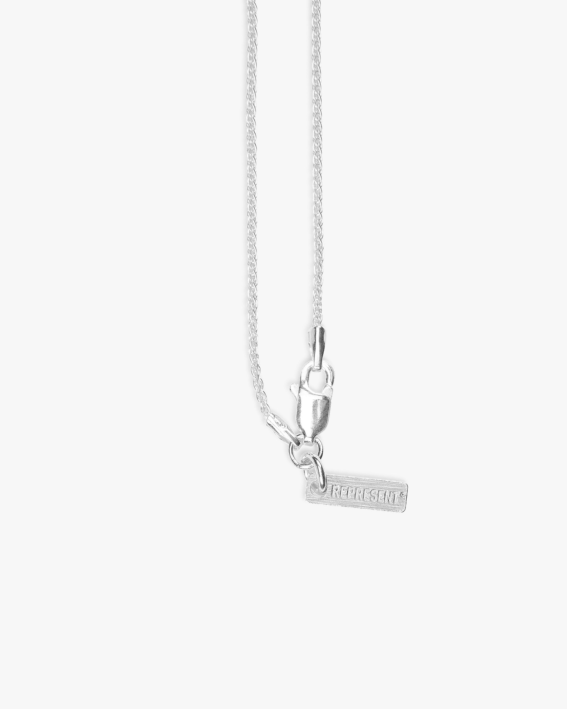 Pavé-Anhänger „R“ – Silber
