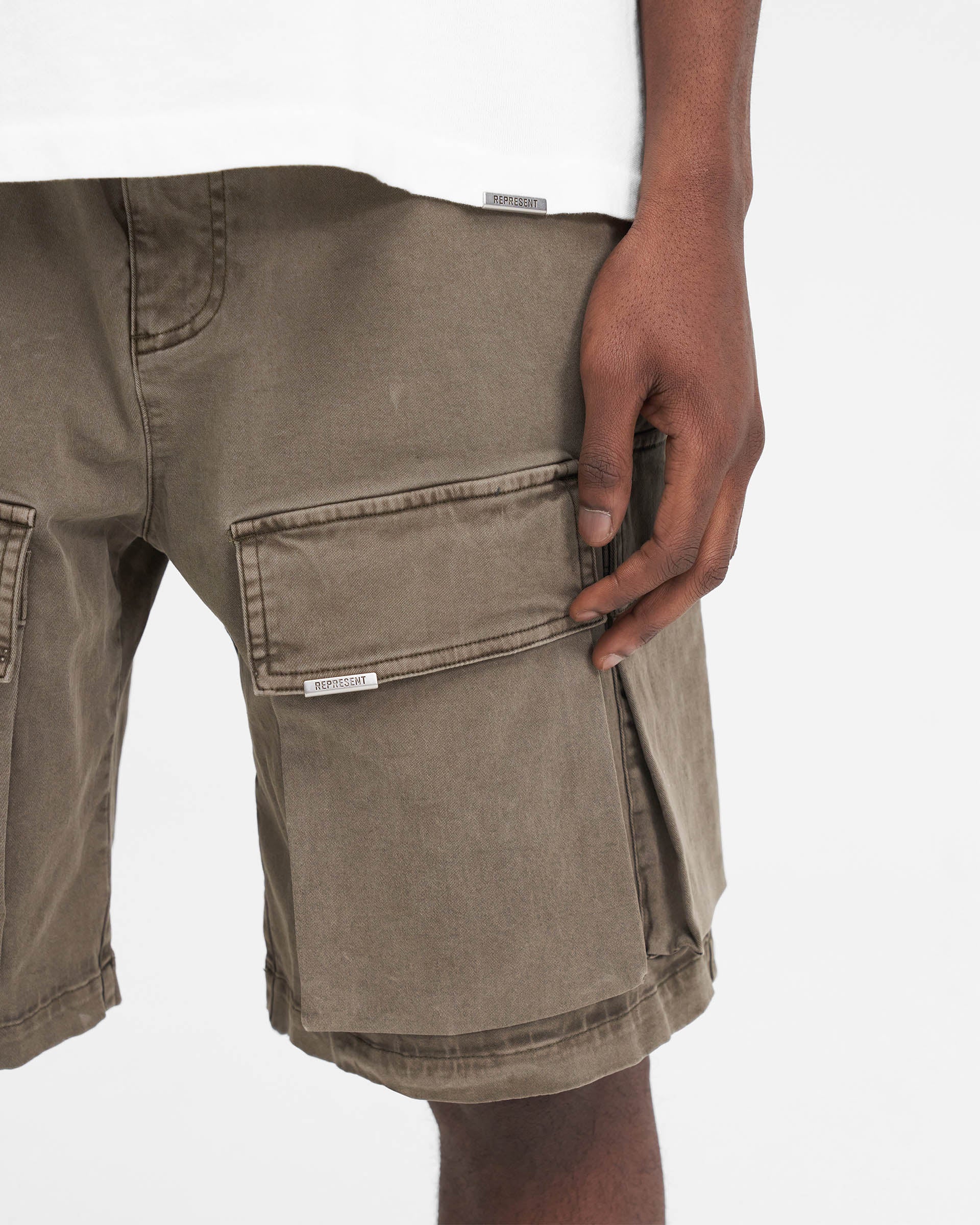 Gewaschene Cargo-Shorts - Dawn