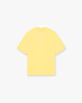 Front product image of a mens lemon t-shirt on a plain white background | Team 247 Oversized T-Shirt in Lemon | Oversized t-shirt with premium cotton | 247 T-Shirts | Represent Clo