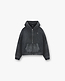 Ribbed Zip Through Hoodie
