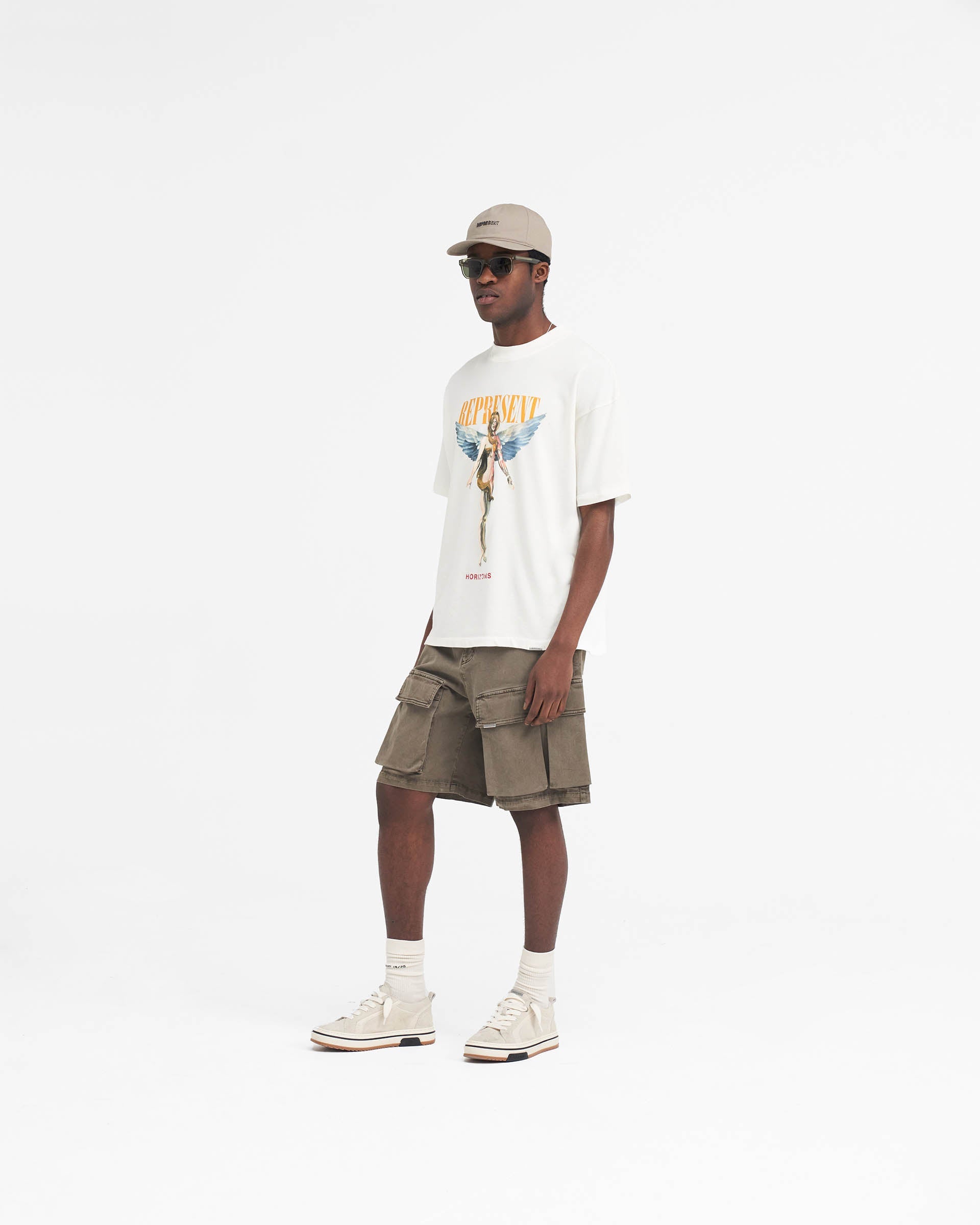 Gewaschene Cargo-Shorts - Dawn