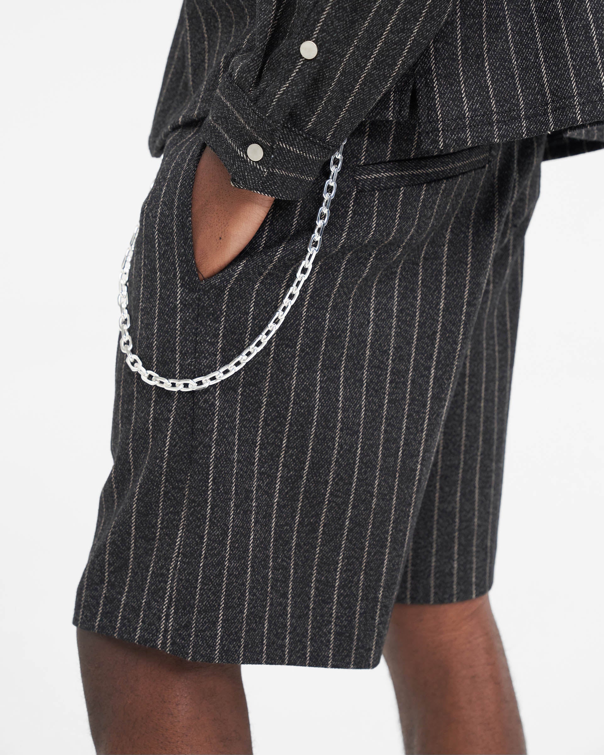 Short ajusté - Rayures noires
