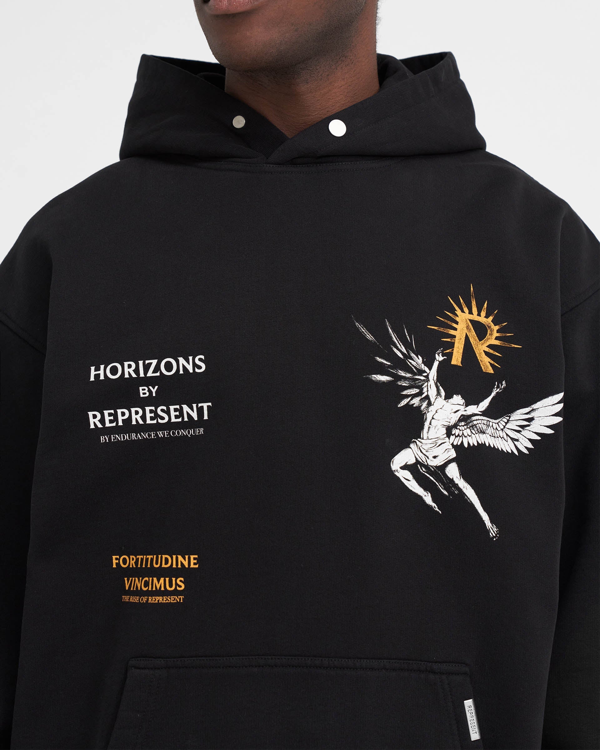 Icarus Hoodie - Tiefschwarz