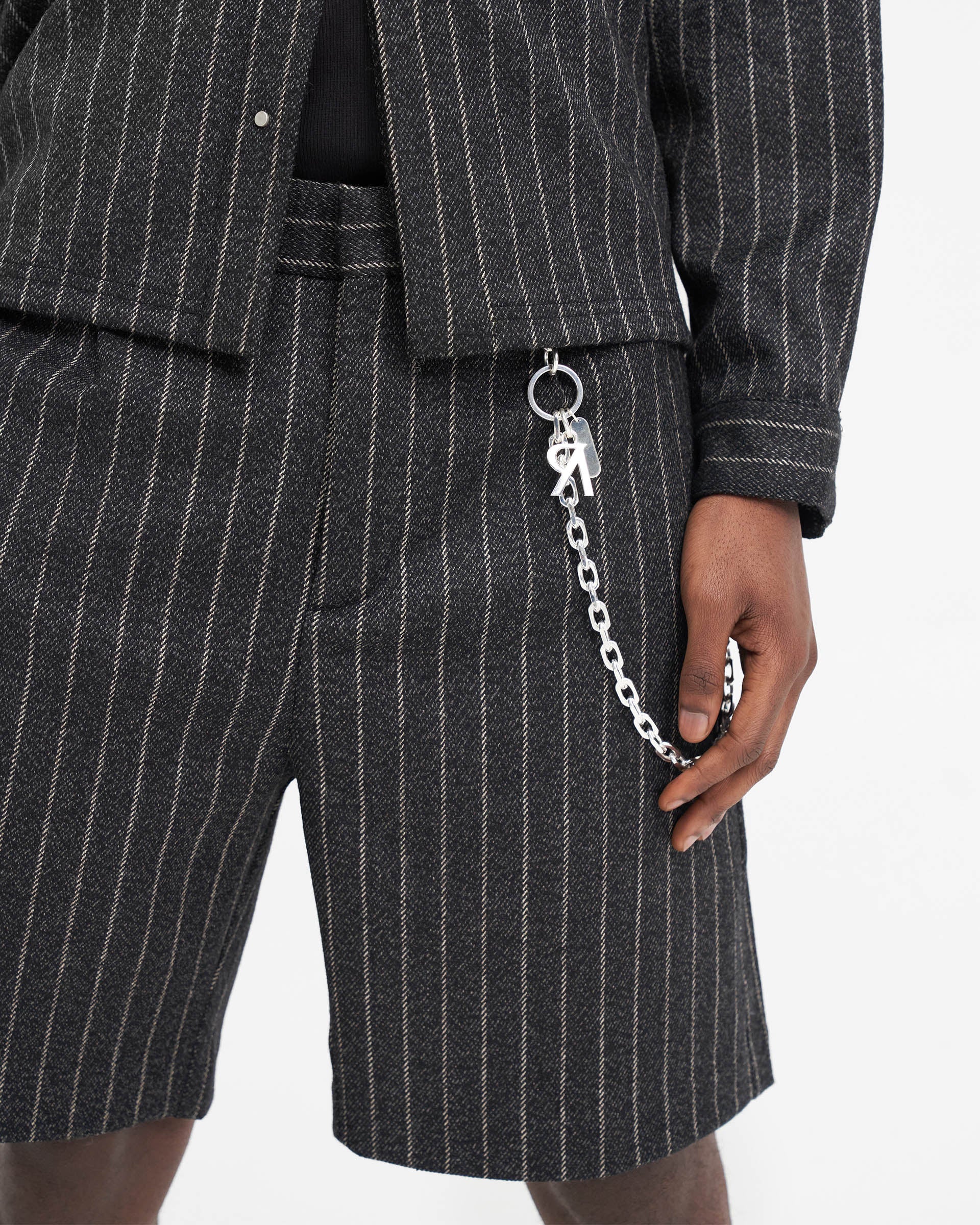 Short ajusté - Rayures noires