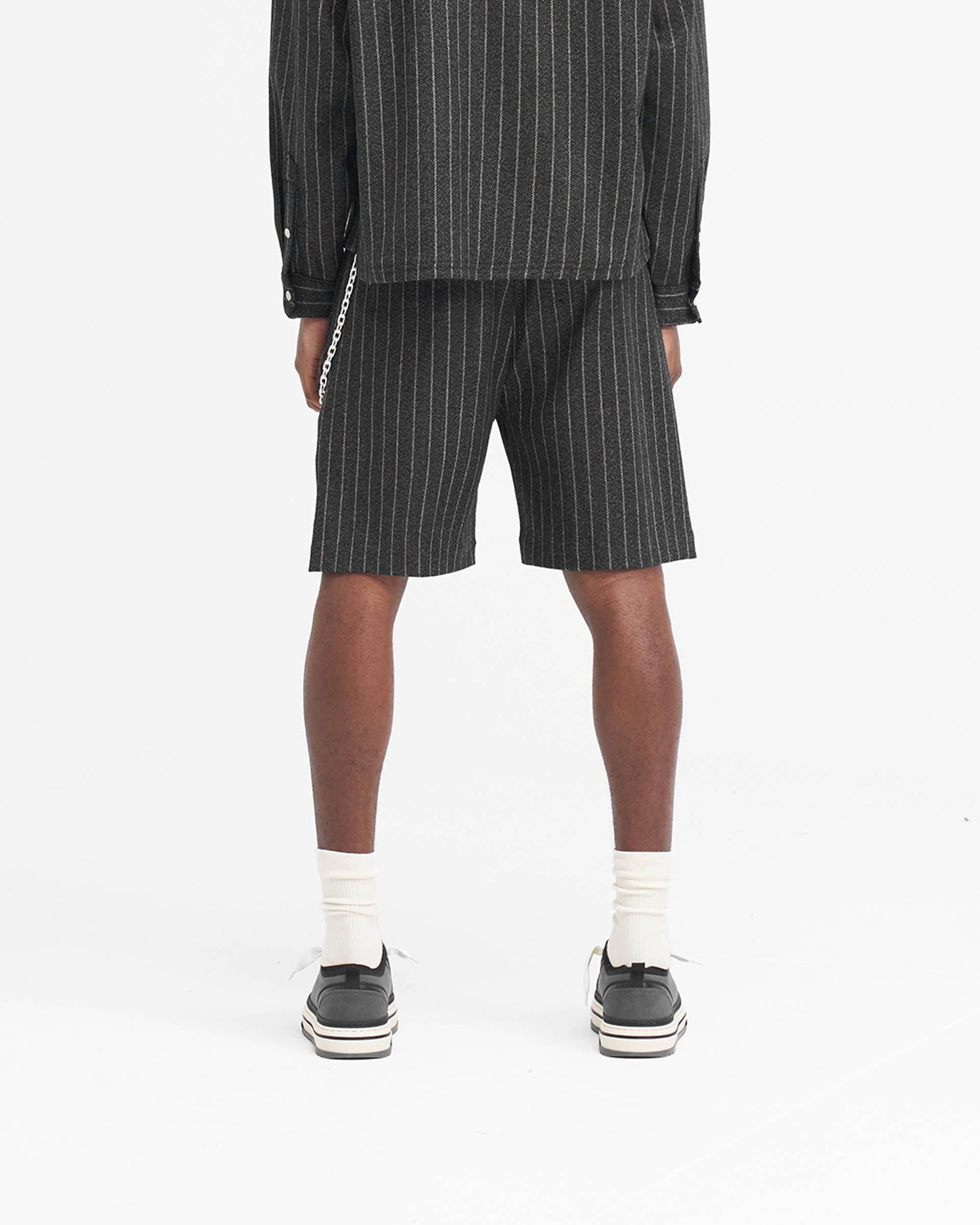 Short ajusté - Rayures noires