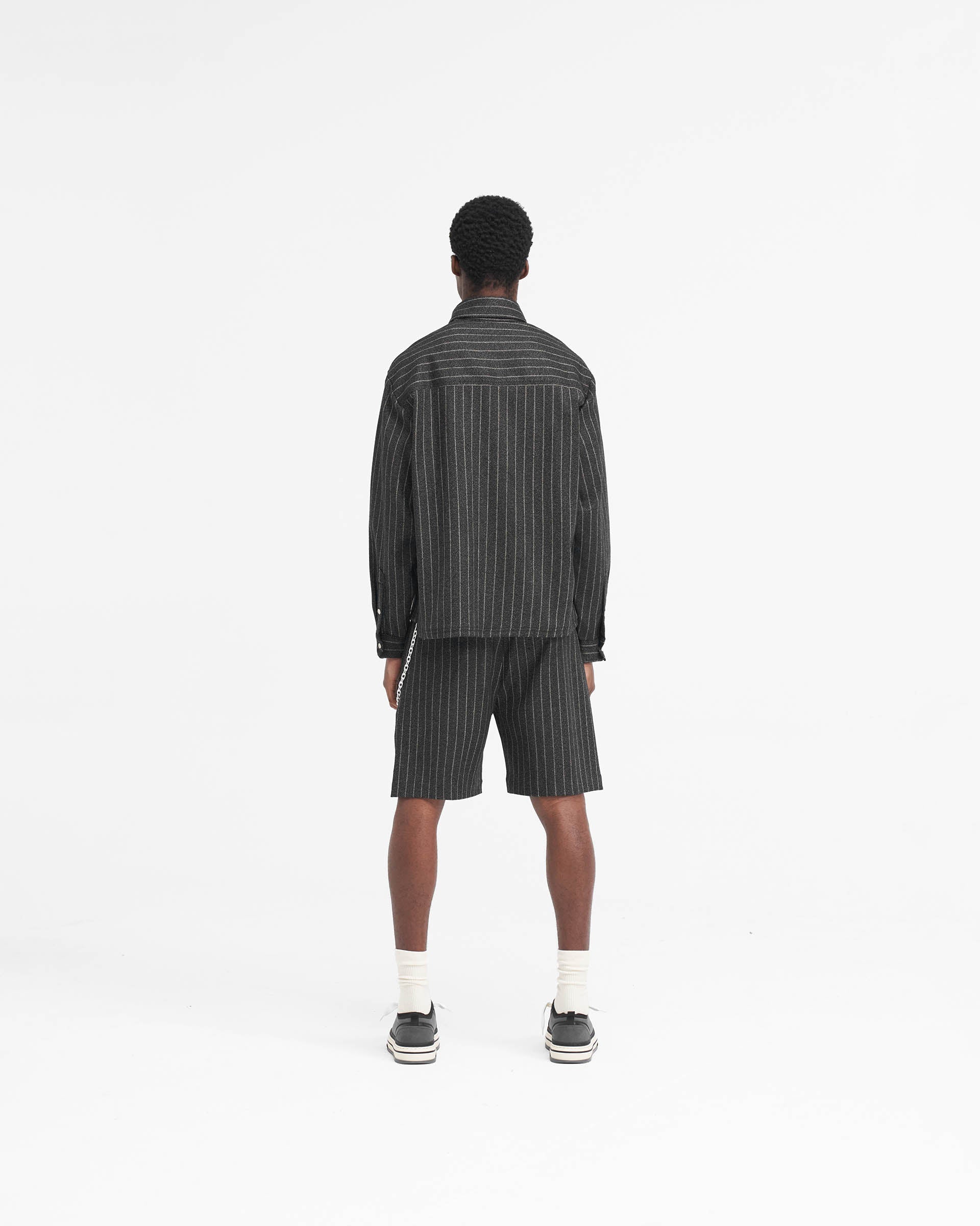 Short ajusté - Rayures noires