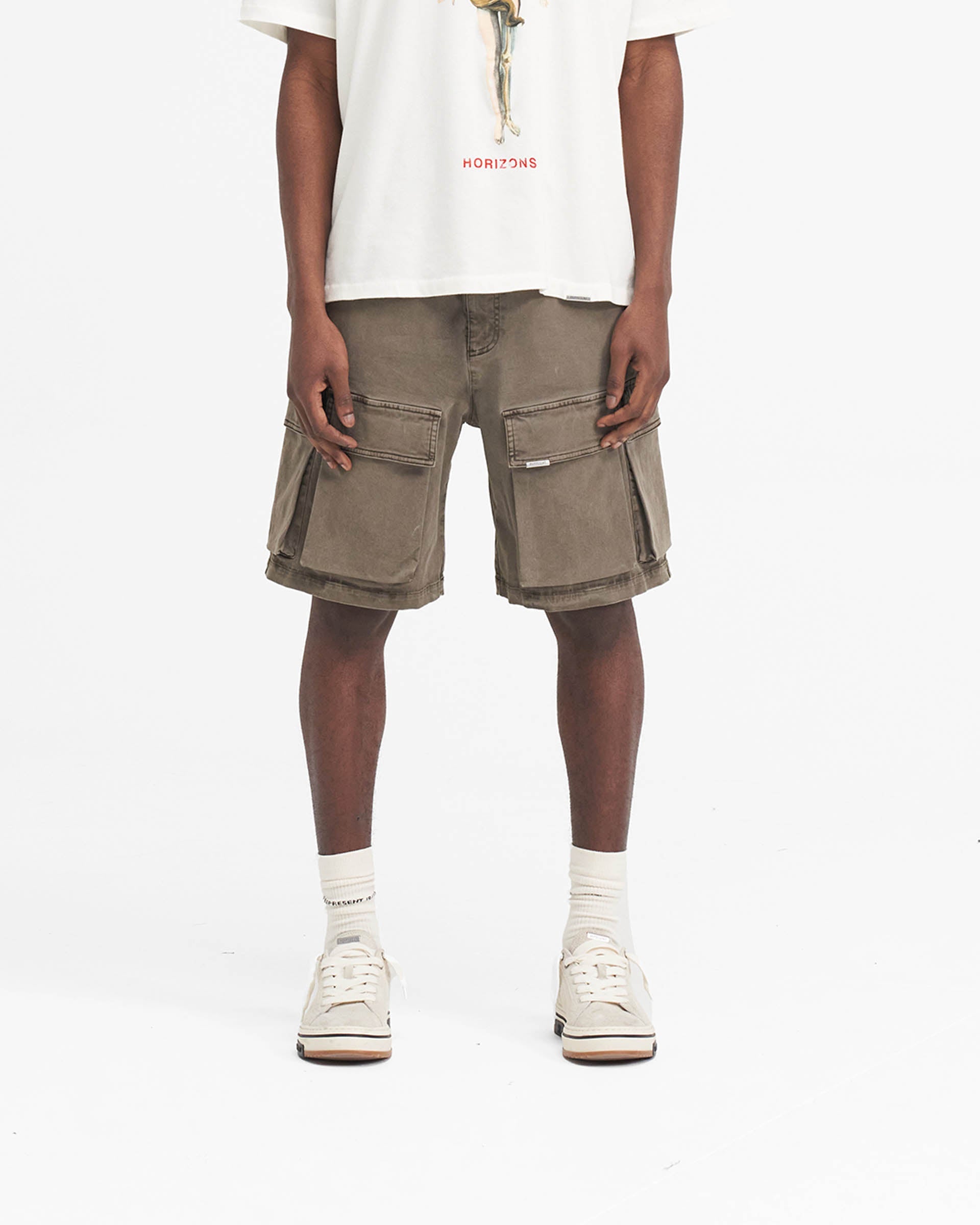 Gewaschene Cargo-Shorts - Dawn