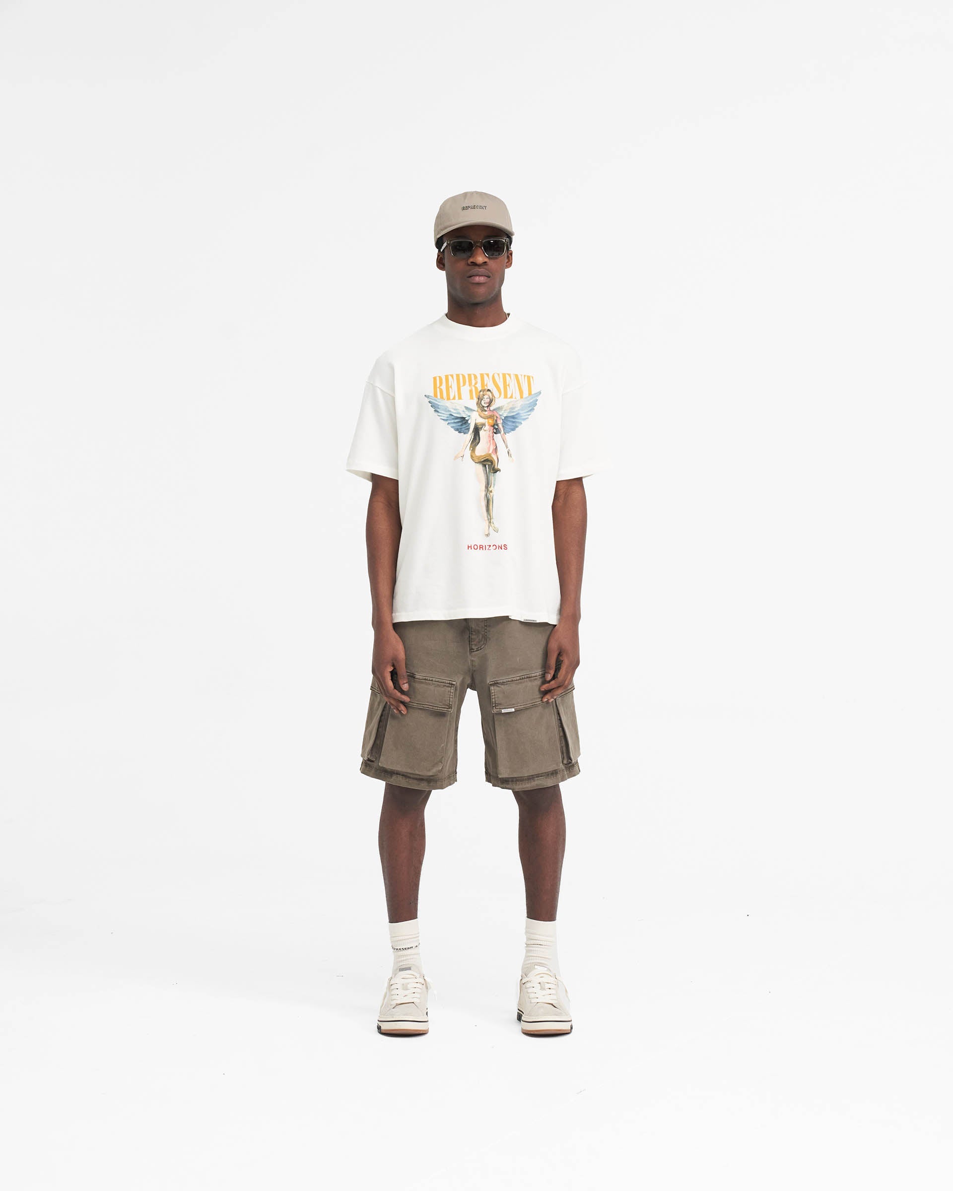 Gewaschene Cargo-Shorts - Dawn