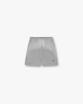 Front product image of mens grey shorts on a plain white background | 247 Motion Shorts in Titanium | Shorts with motion technology and comfort design | 247 Shorts | Represent Clo