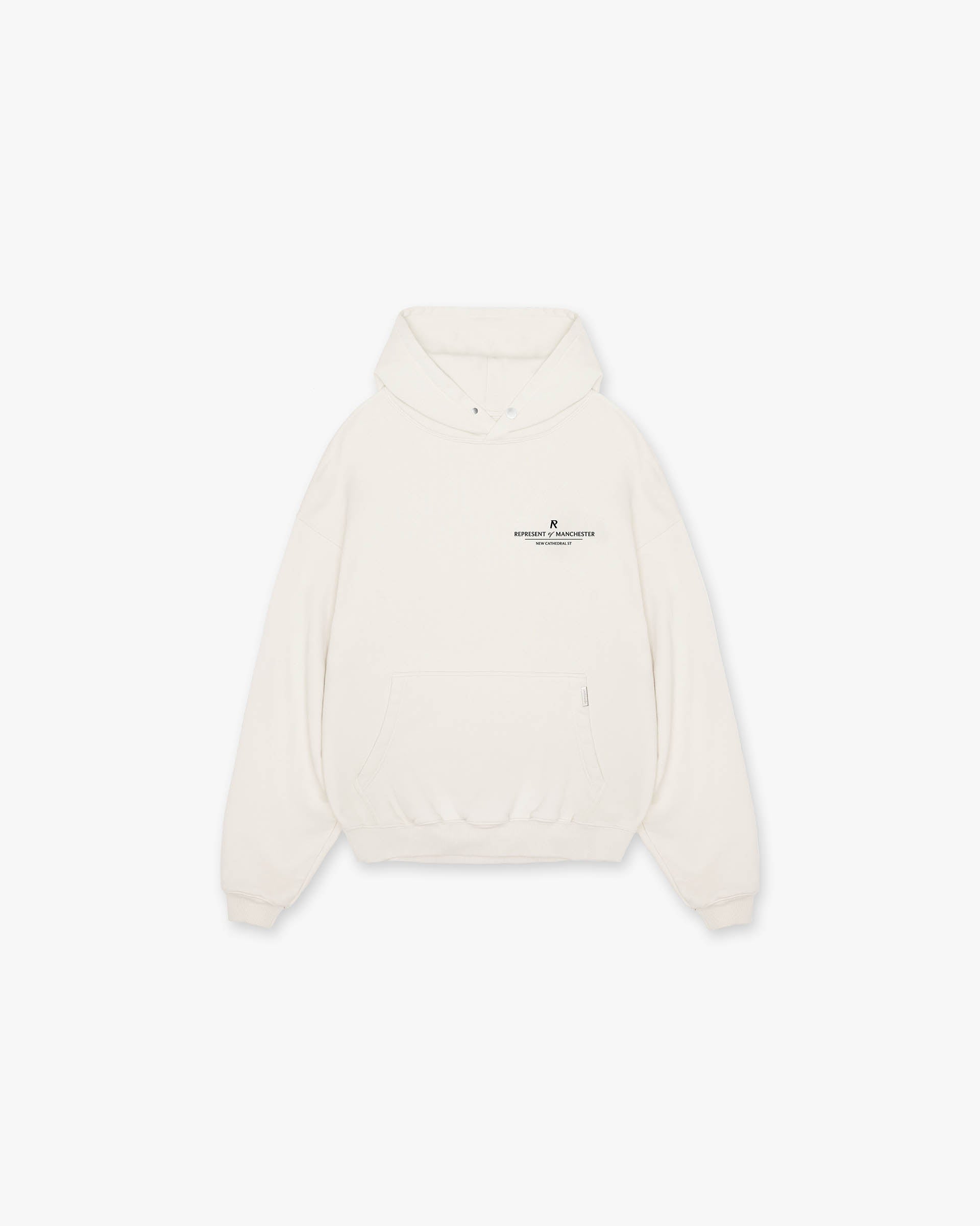Sweat à capuche Manchester Store - Blanc mat