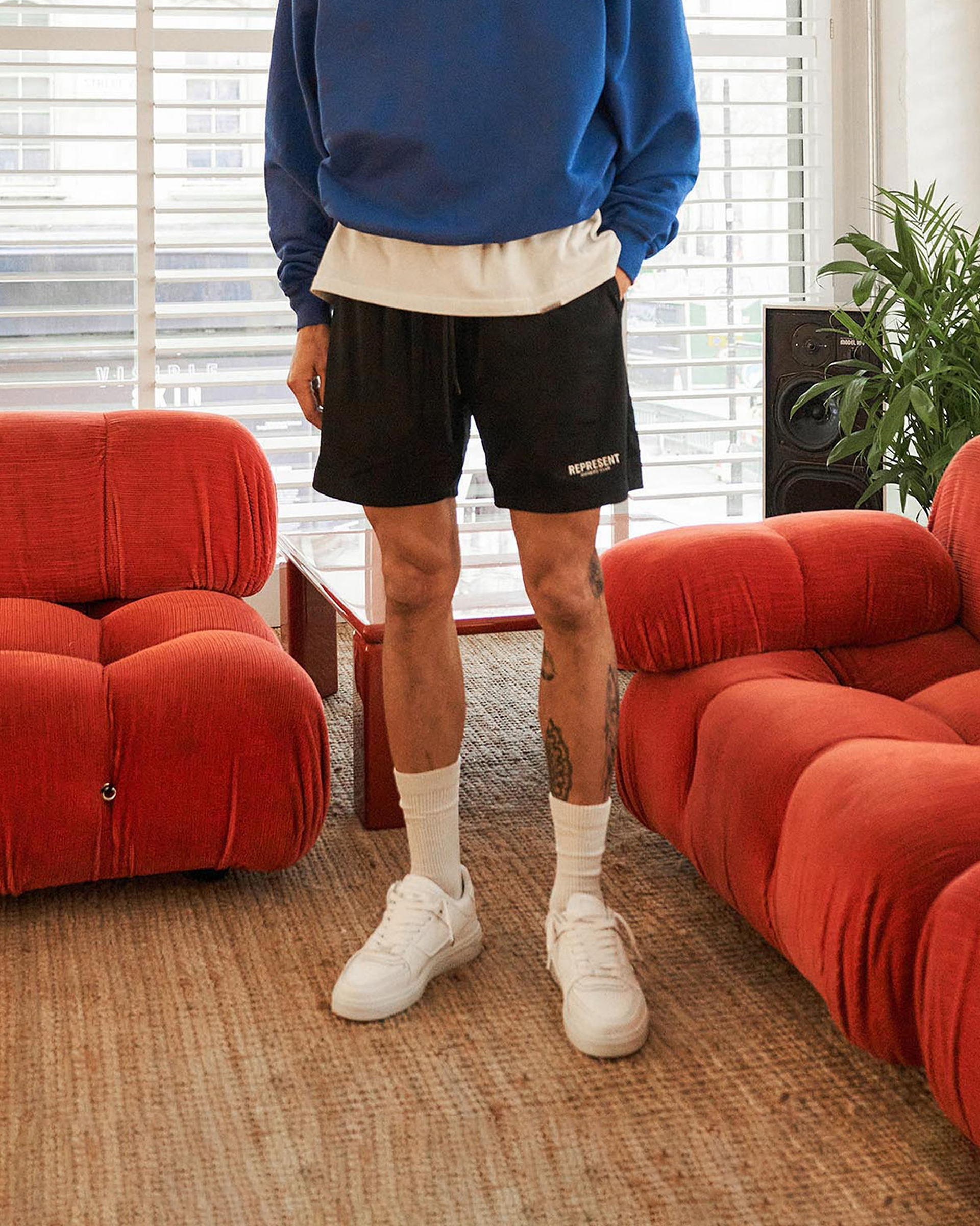 Represent Owners Club Mesh-Shorts - Schwarz