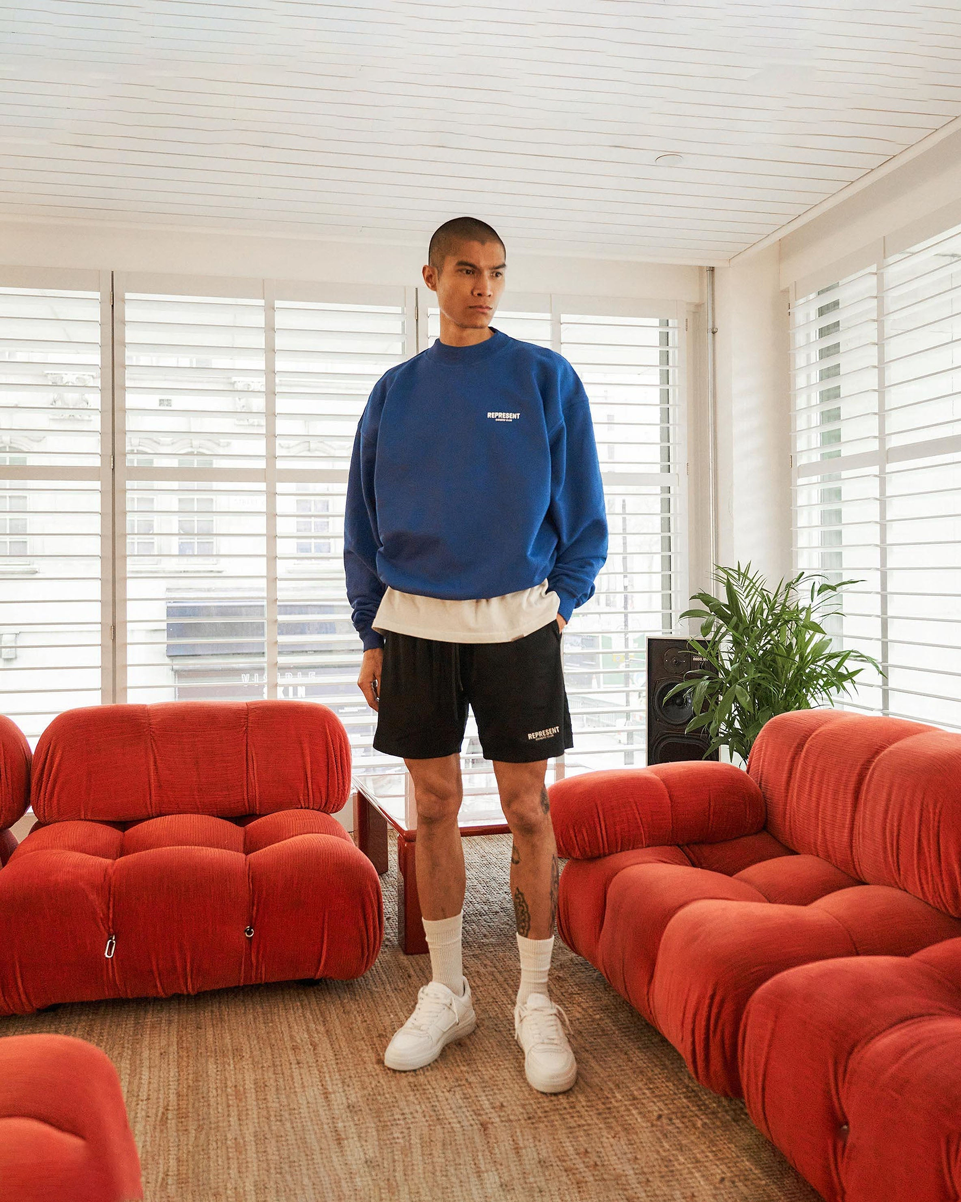 Represent Owners Club Mesh-Shorts - Schwarz