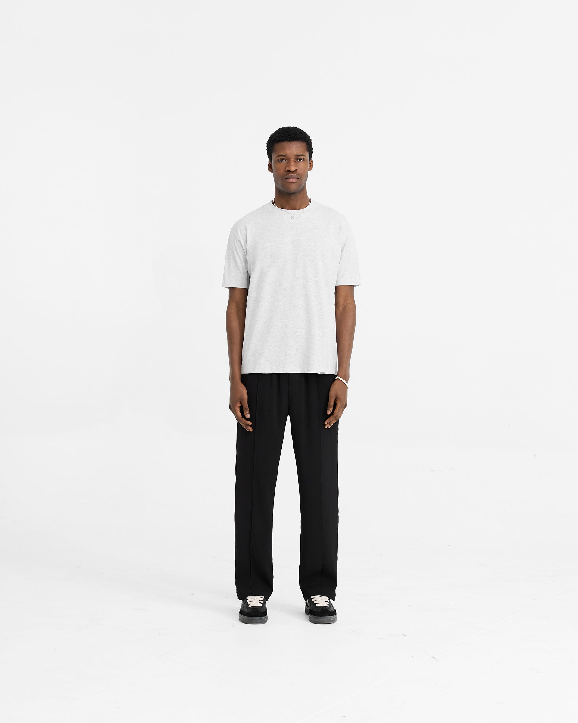 T-shirt Initial - Gris Glacier Chiné