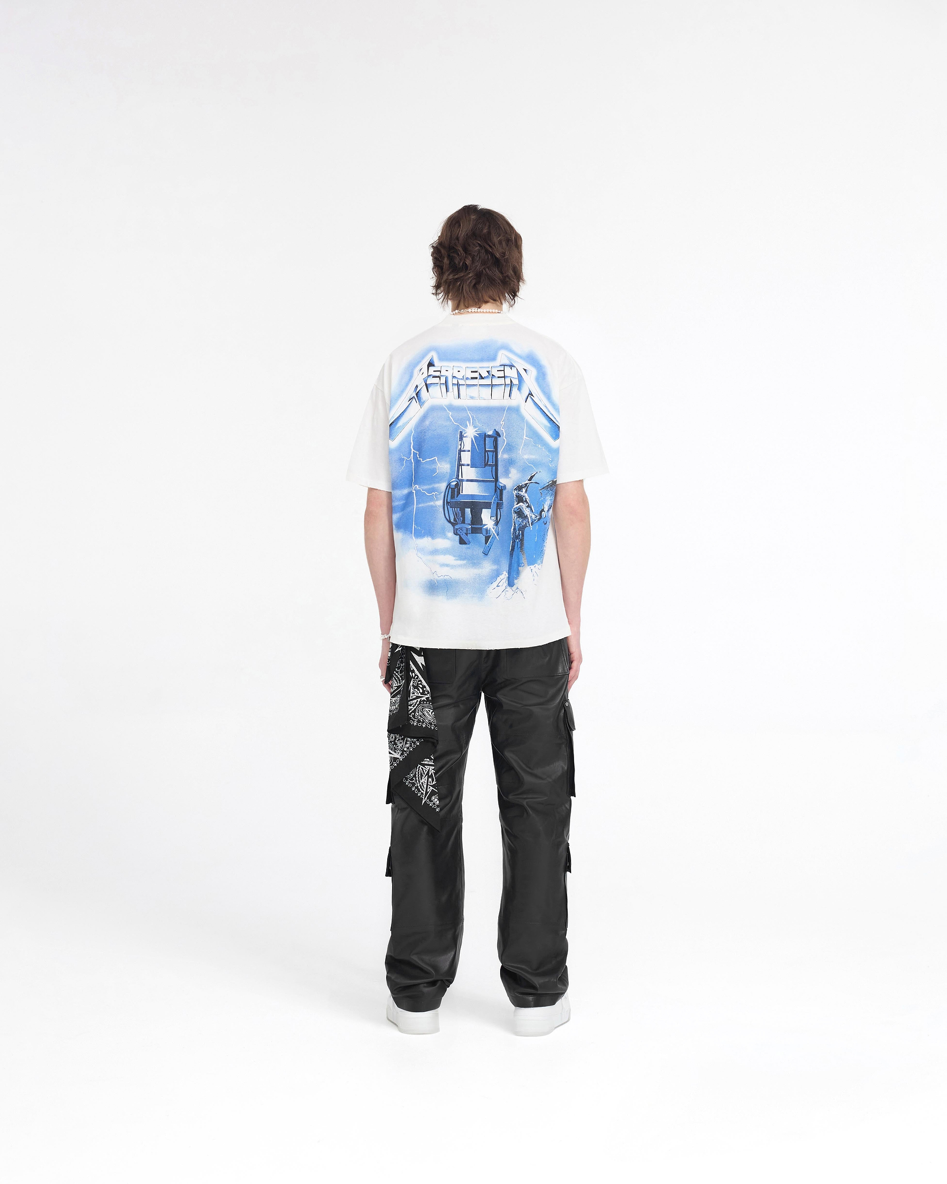Represent X Metallica Ride The Lightning T-Shirt - Flat White