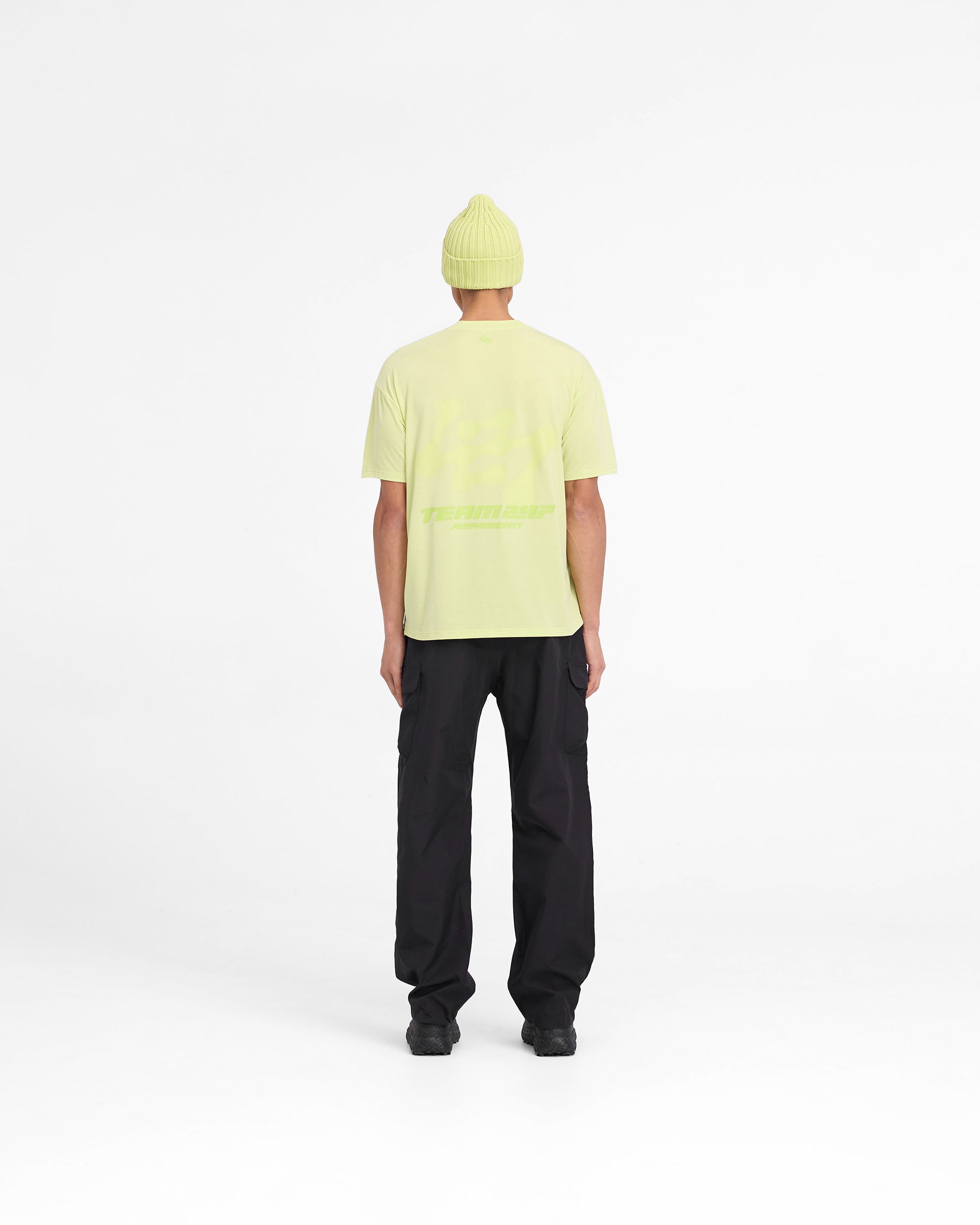 T-shirt oversize 247 Future Terrains - Lime Shadow
