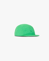 Front product image of a mens green cap on a plain white background | 247 Contour Run Cap in Speed Green | Wool polyester blend cap | 247 Accessories | Represent Clo
