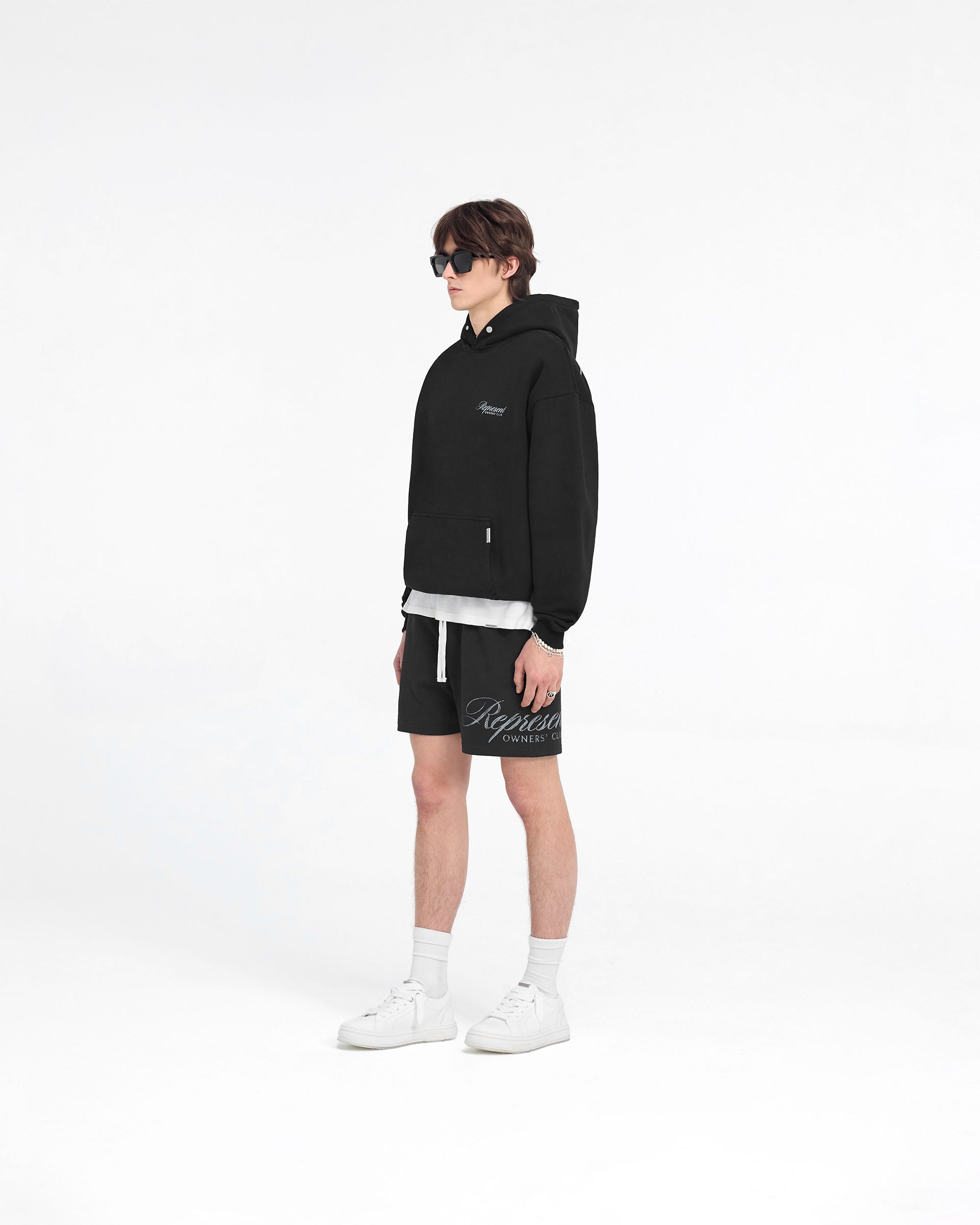 Represent Owners Club Kapuzenpullover mit Schriftzug - Schwarz