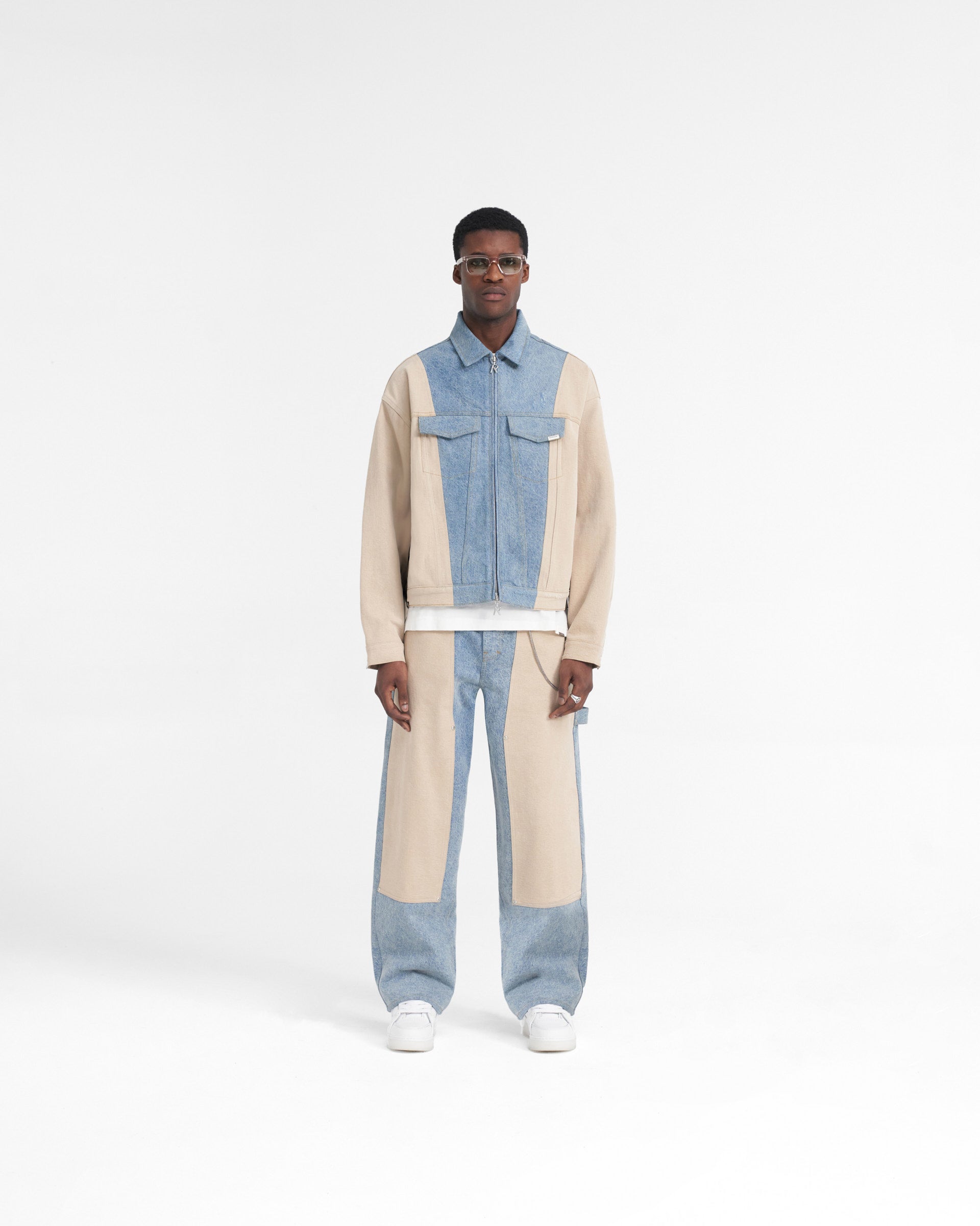 R3C-V2 Denim Carpenter à blocs de couleurs - Bleu