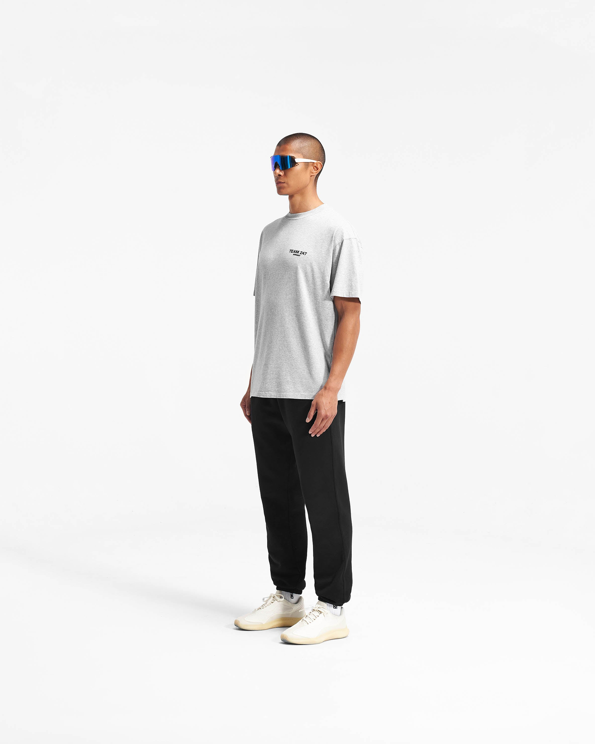T-shirt oversize Team 247 - Gris cendré