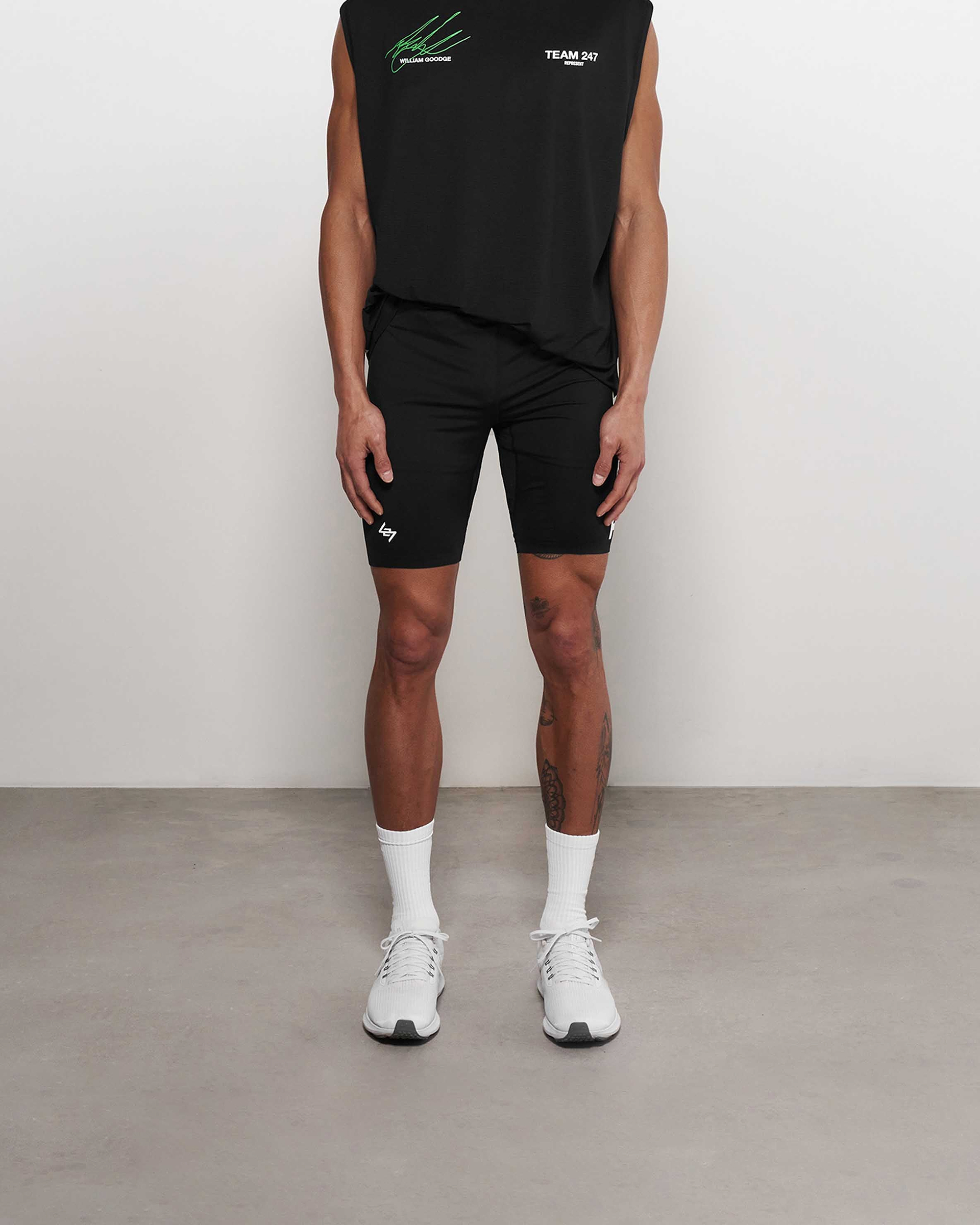 Collant mi-long Team 247 - Noir