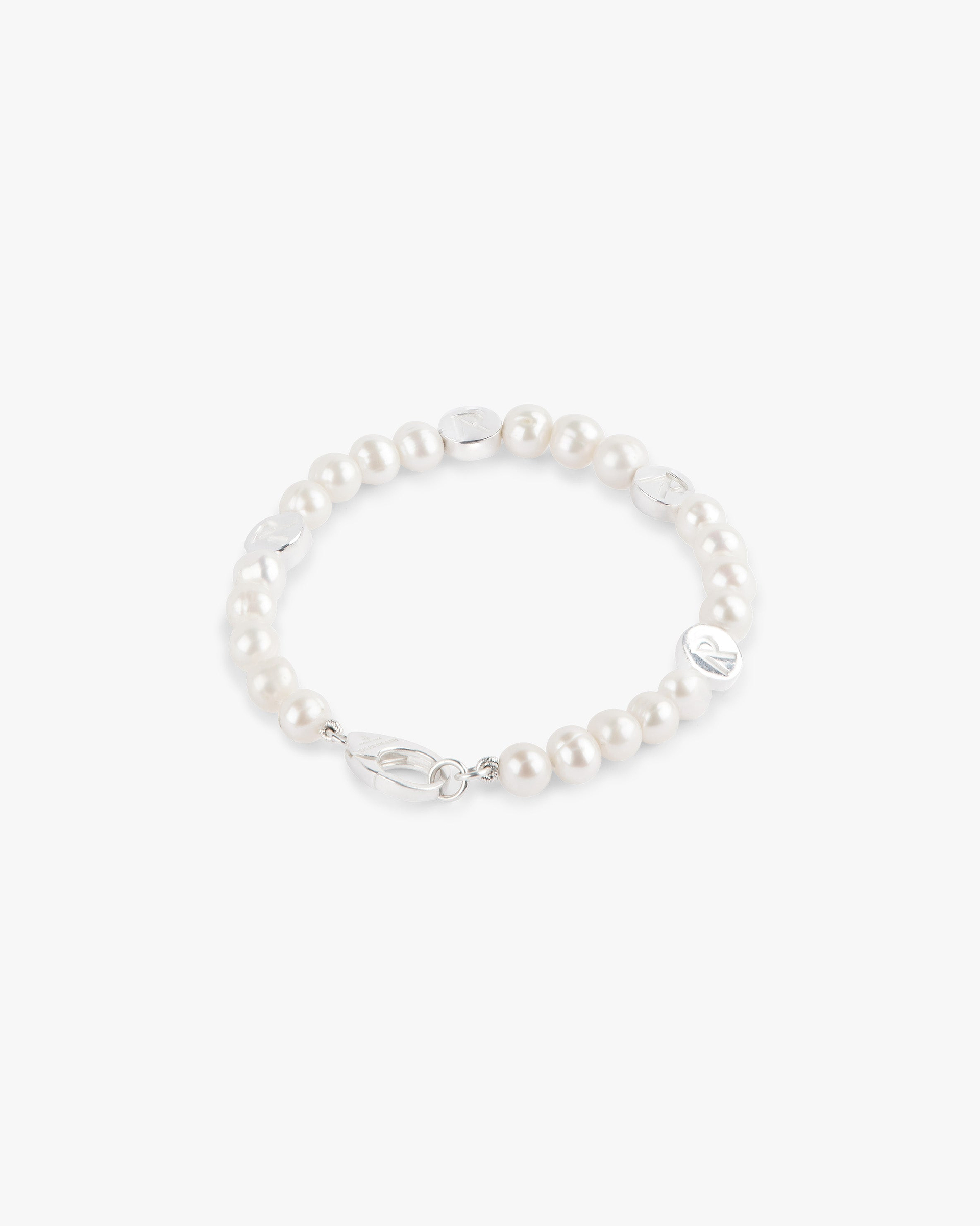 Represent Perlenarmband - Silber