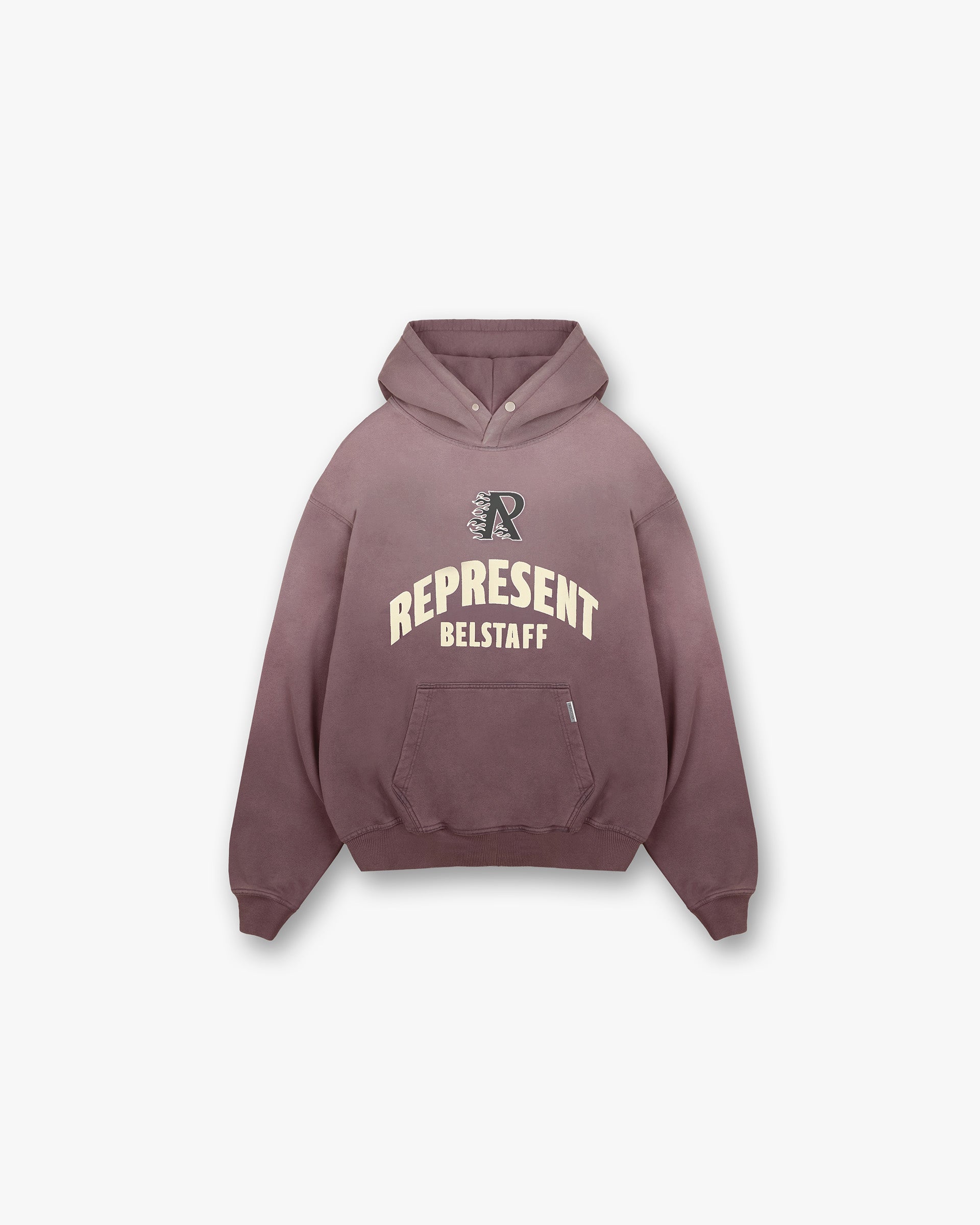 Sweat à capuche Flame Phoenix Represent X Belstaff - Prune