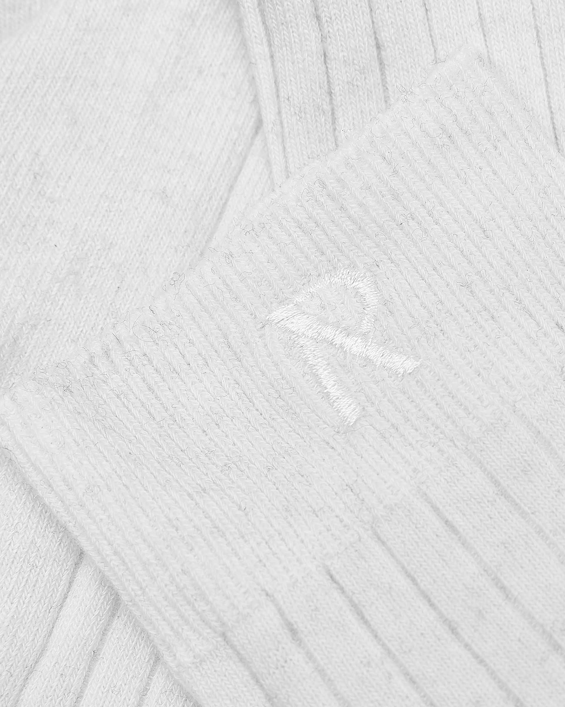 Socken mit Initialen - Flaches Weiß