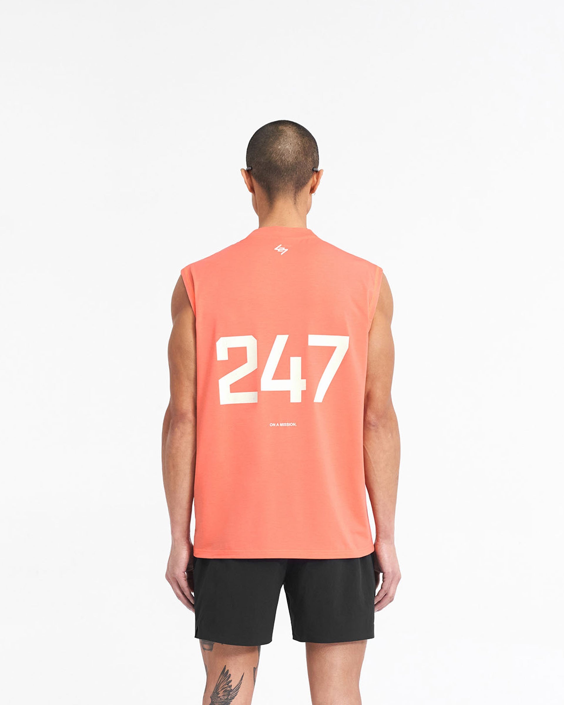 247 Übergroßes Tanktop - Koralle