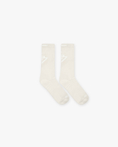 247 Logo Socks - Cream