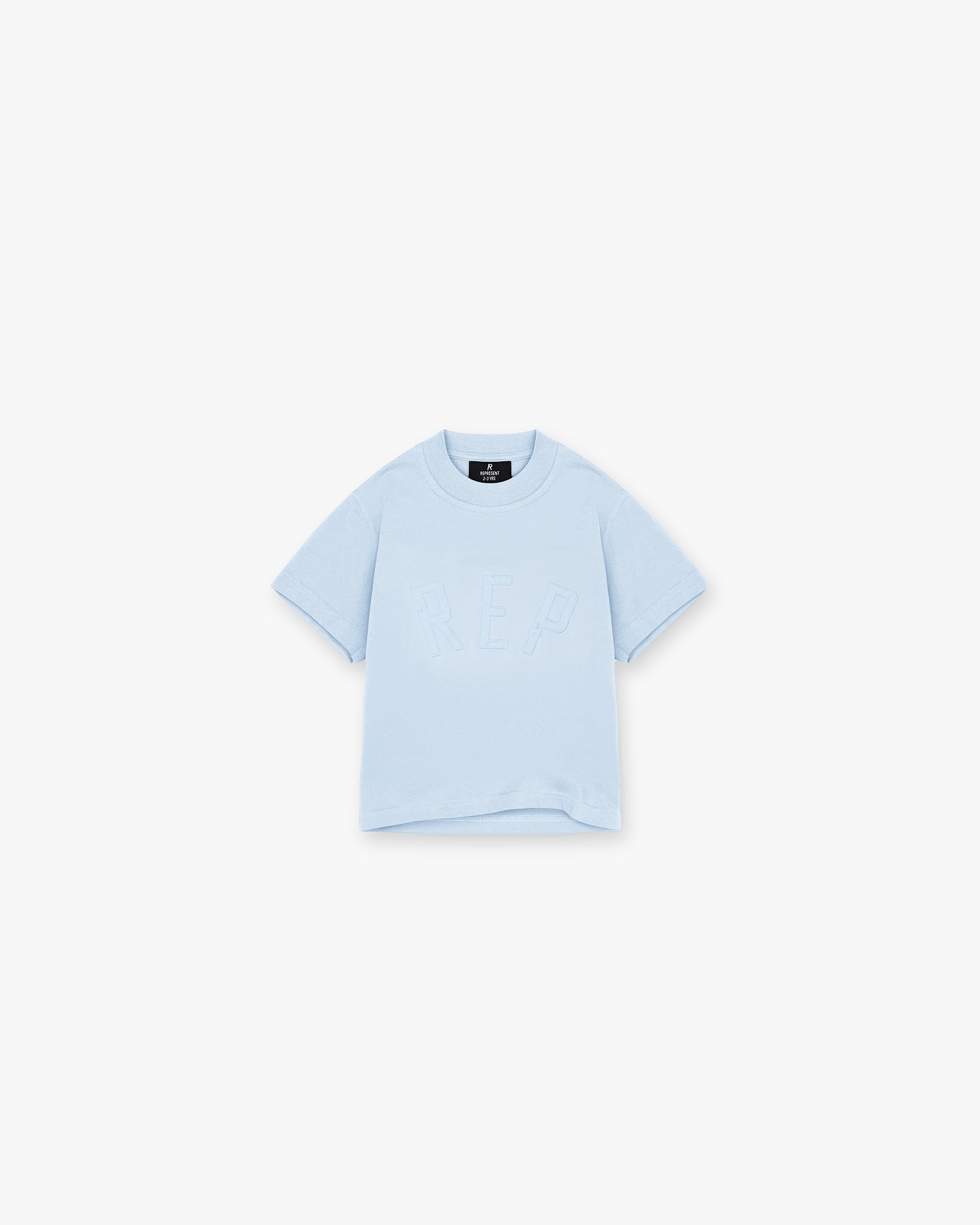 T-shirt Mini Rep Applique - Bleu poudre