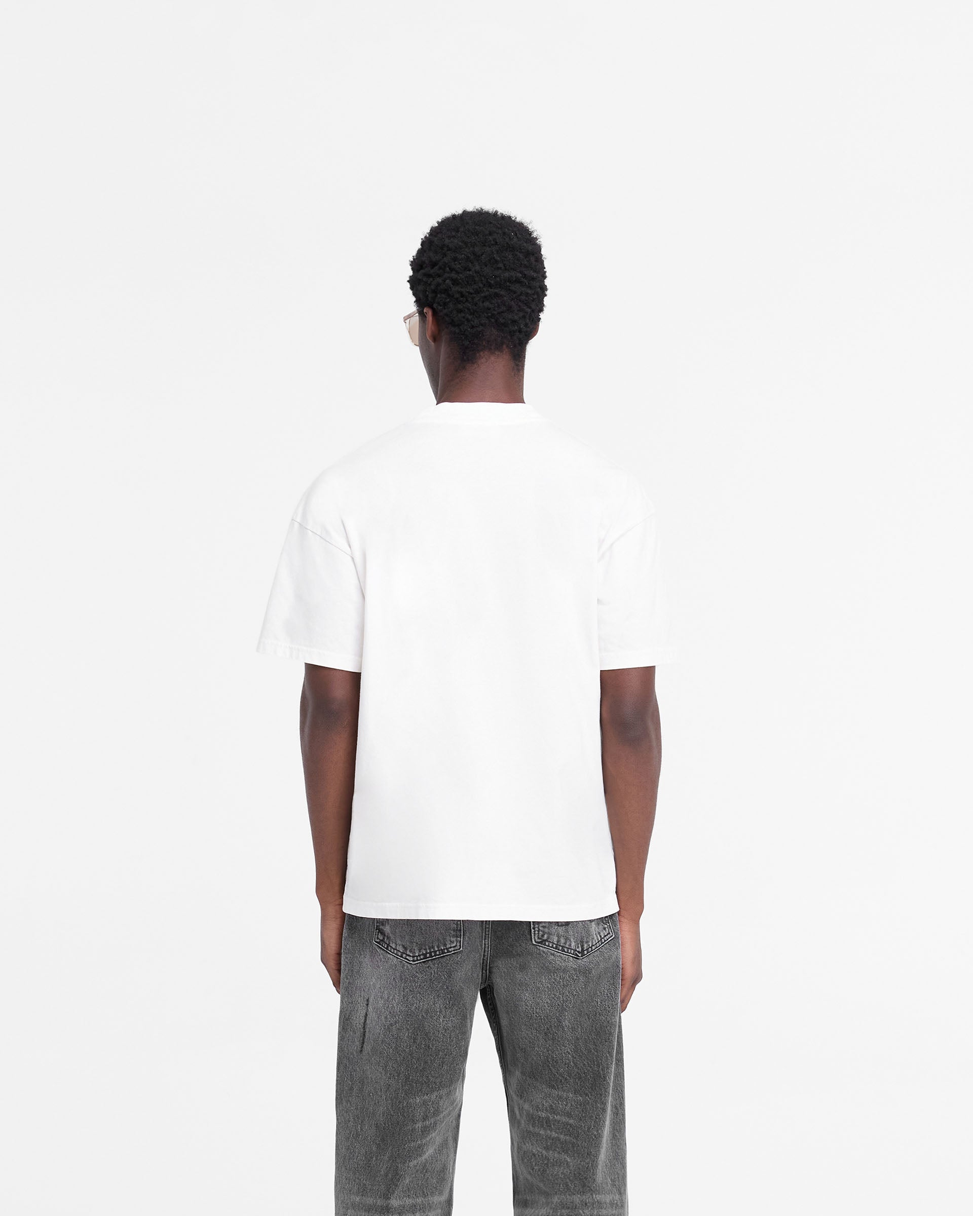 T-shirt à appliqué Rep - Blanc mat