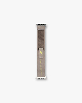 Front product image of a mens grey watch strap on a plain white background | 247 Apple Watch Strap in Pebble | Durable watch strap for Apple Watch | 247 Accessories | Represent Clo