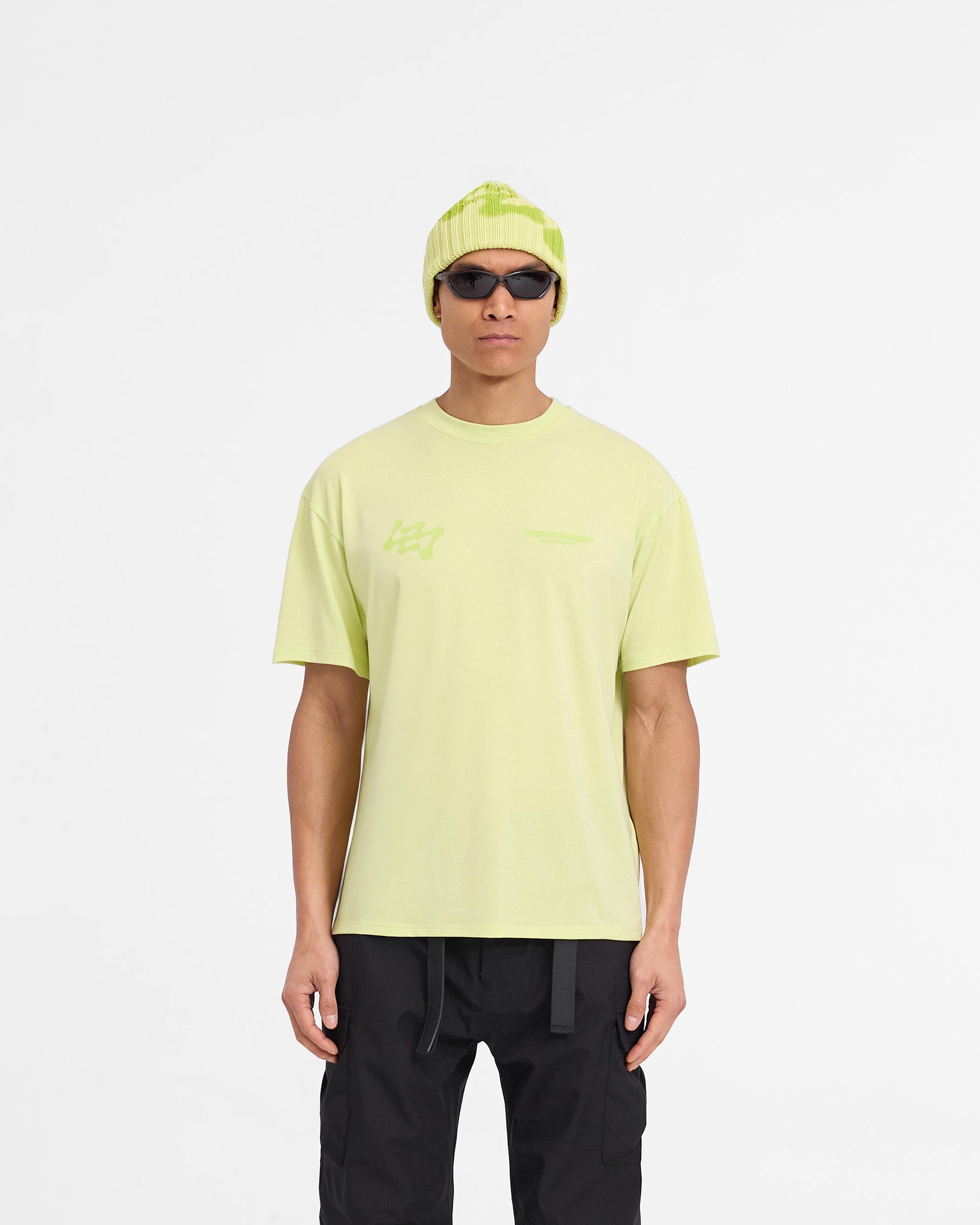 T-shirt oversize 247 Future Terrains - Lime Shadow