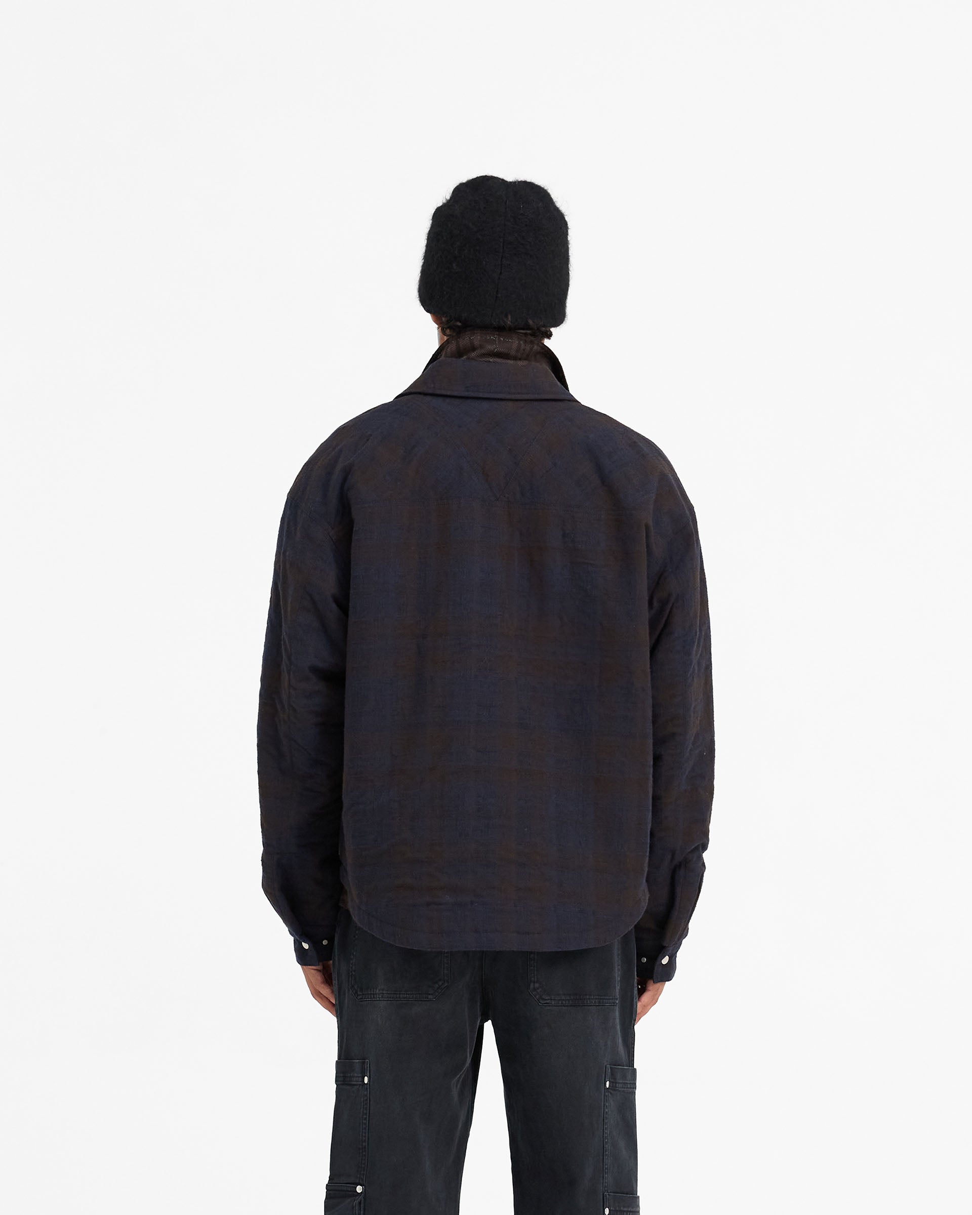 Surchemise zippée ouatée - Midnight Navy